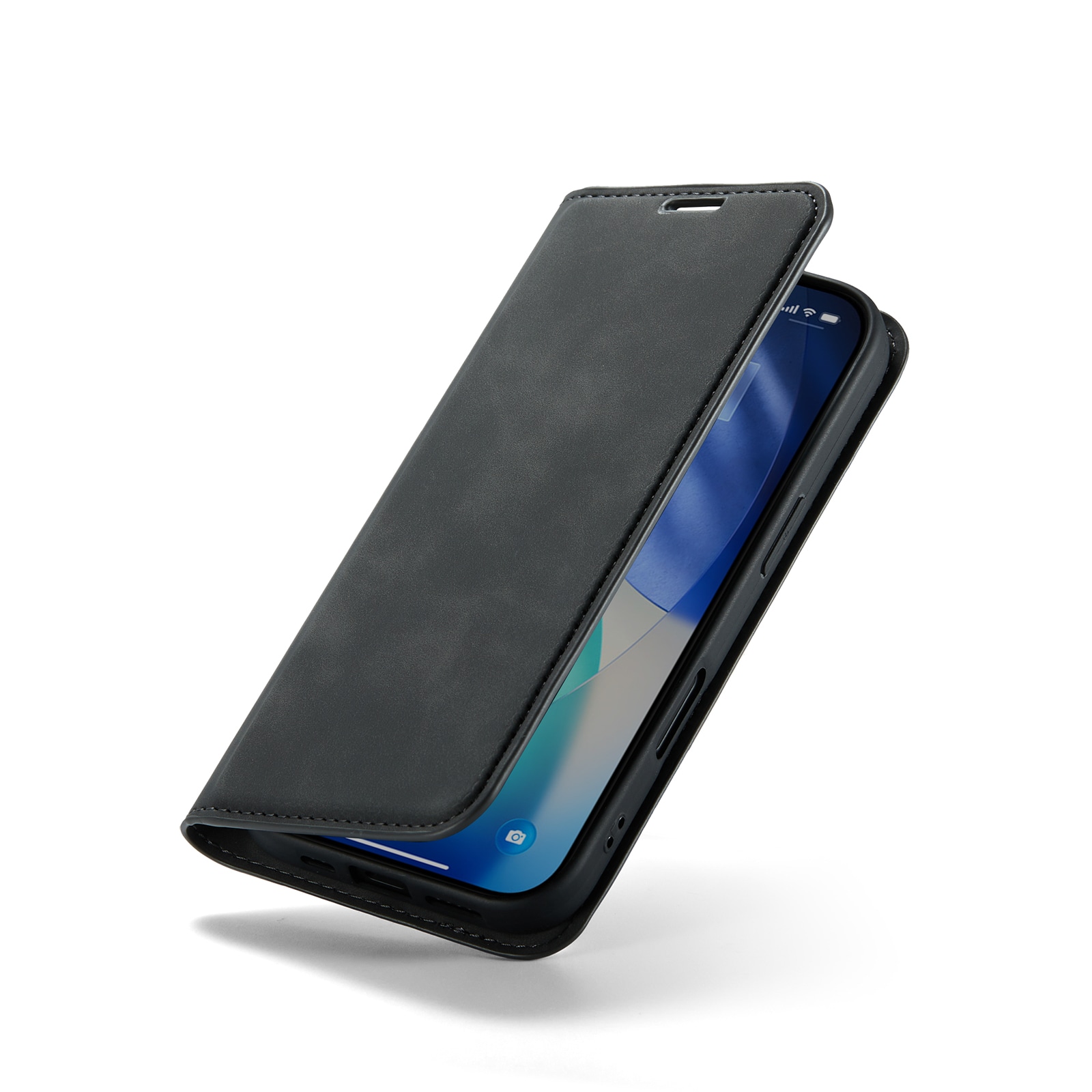 iPhone 17 Slankt etui med kortholder, Sort