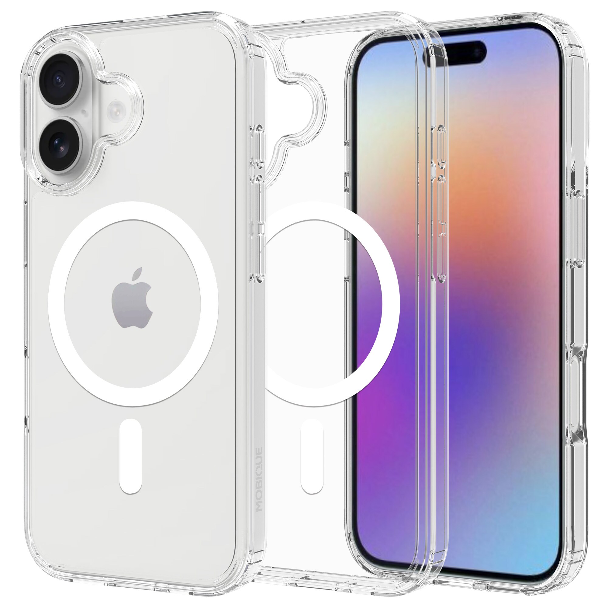 iPhone 17 MagSafe Hybrid-cover, Gennemsigtig