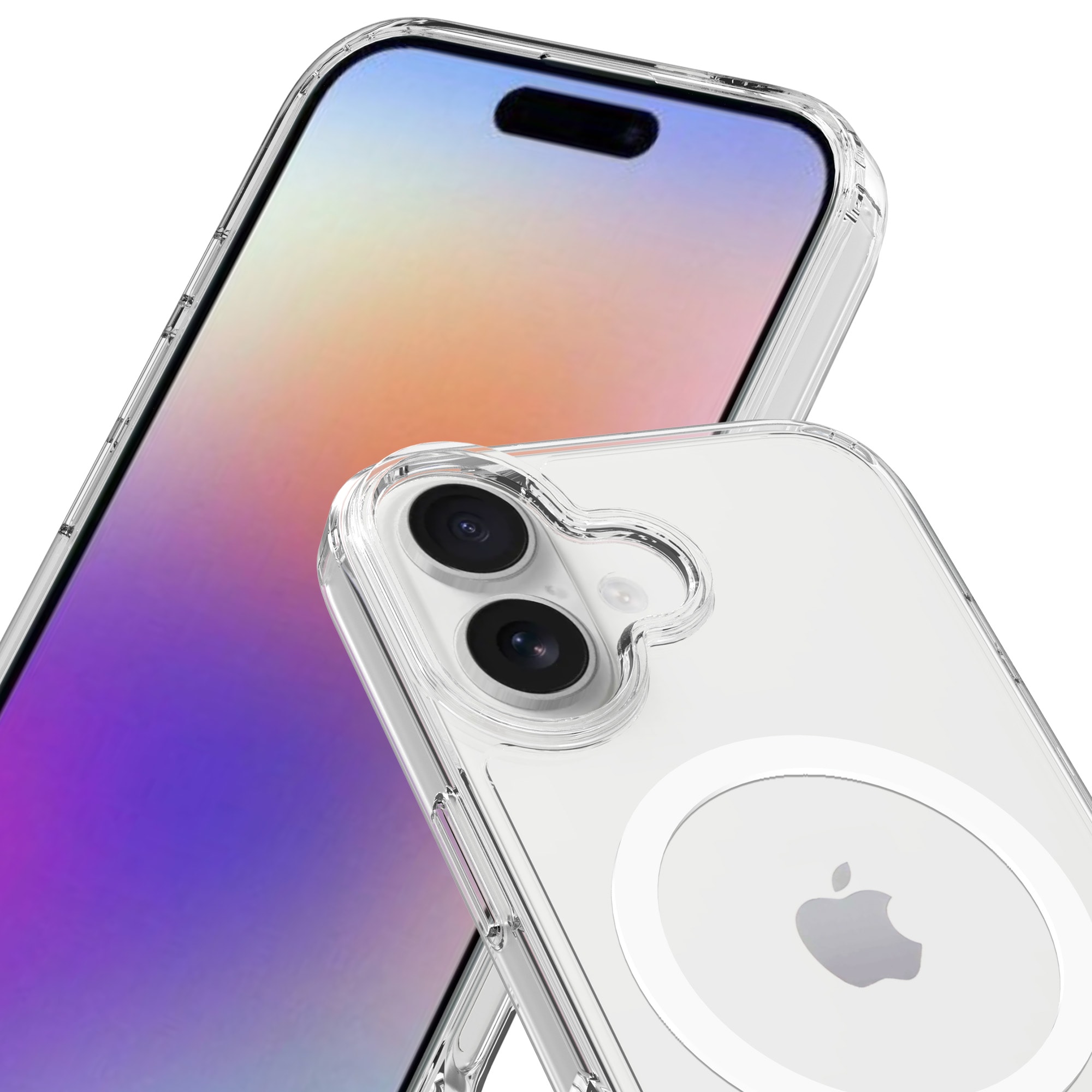 iPhone 17 MagSafe Hybrid-cover, Gennemsigtig