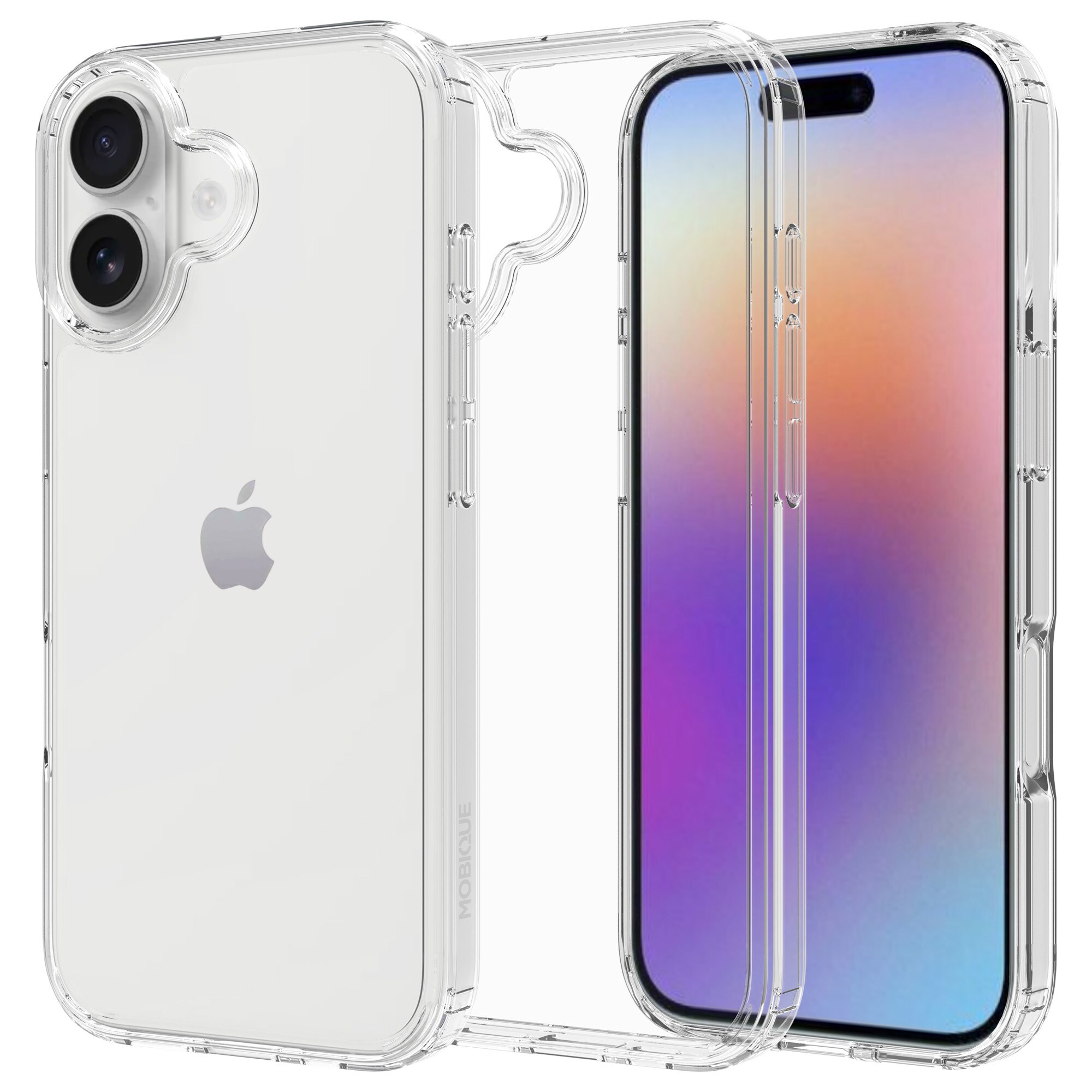 iPhone 17 Crystal Hybrid-cover, Gennemsigtig