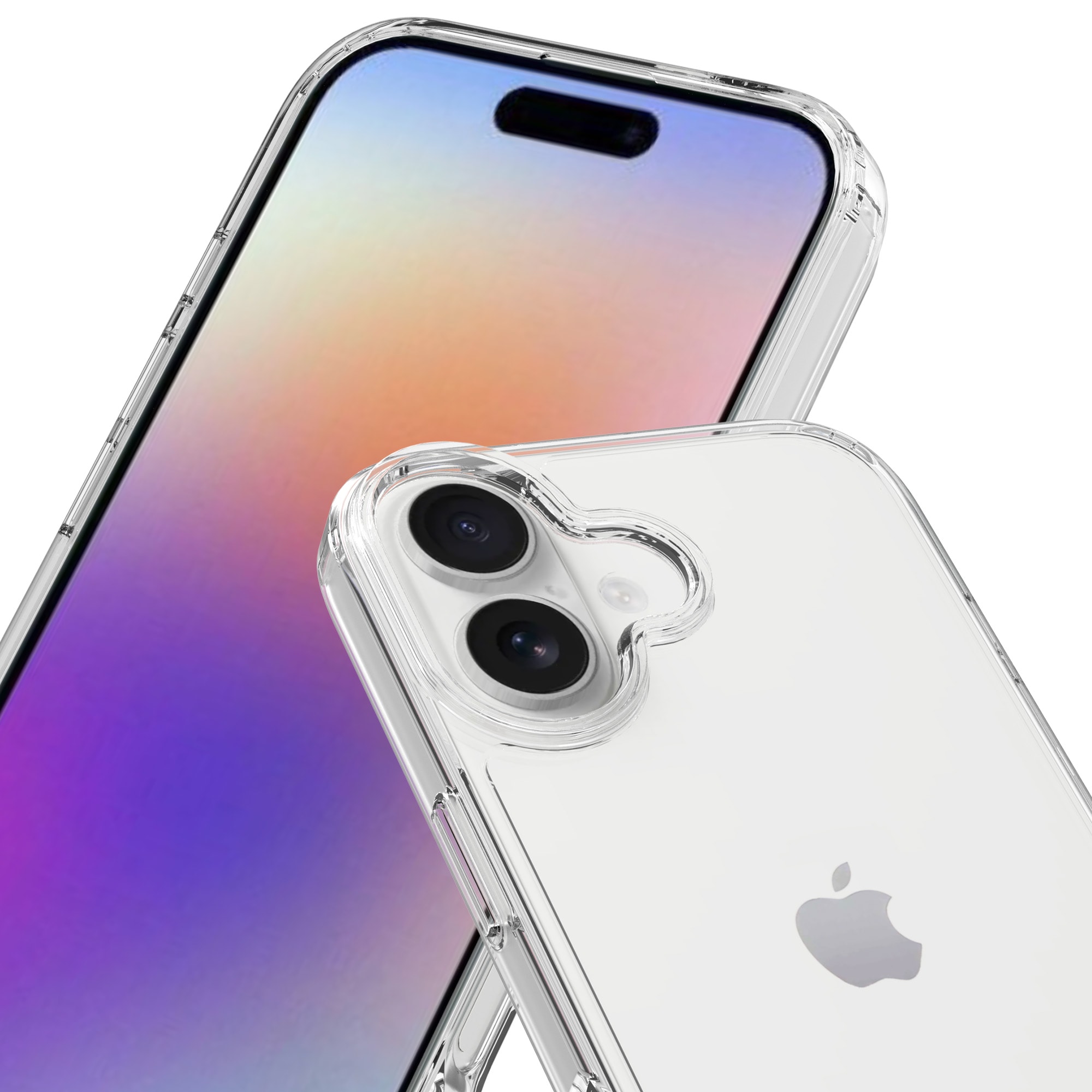 iPhone 17 Crystal Hybrid-cover, Gennemsigtig