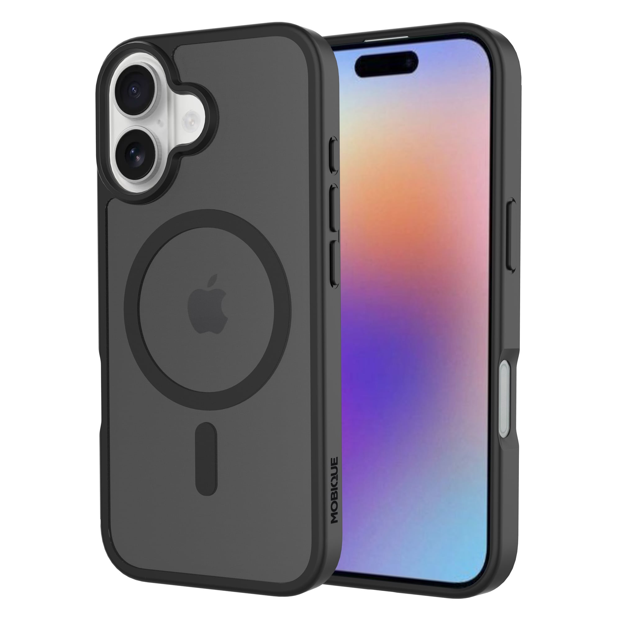 iPhone 17 Hybrid-cover magnetisk, Frosted Black