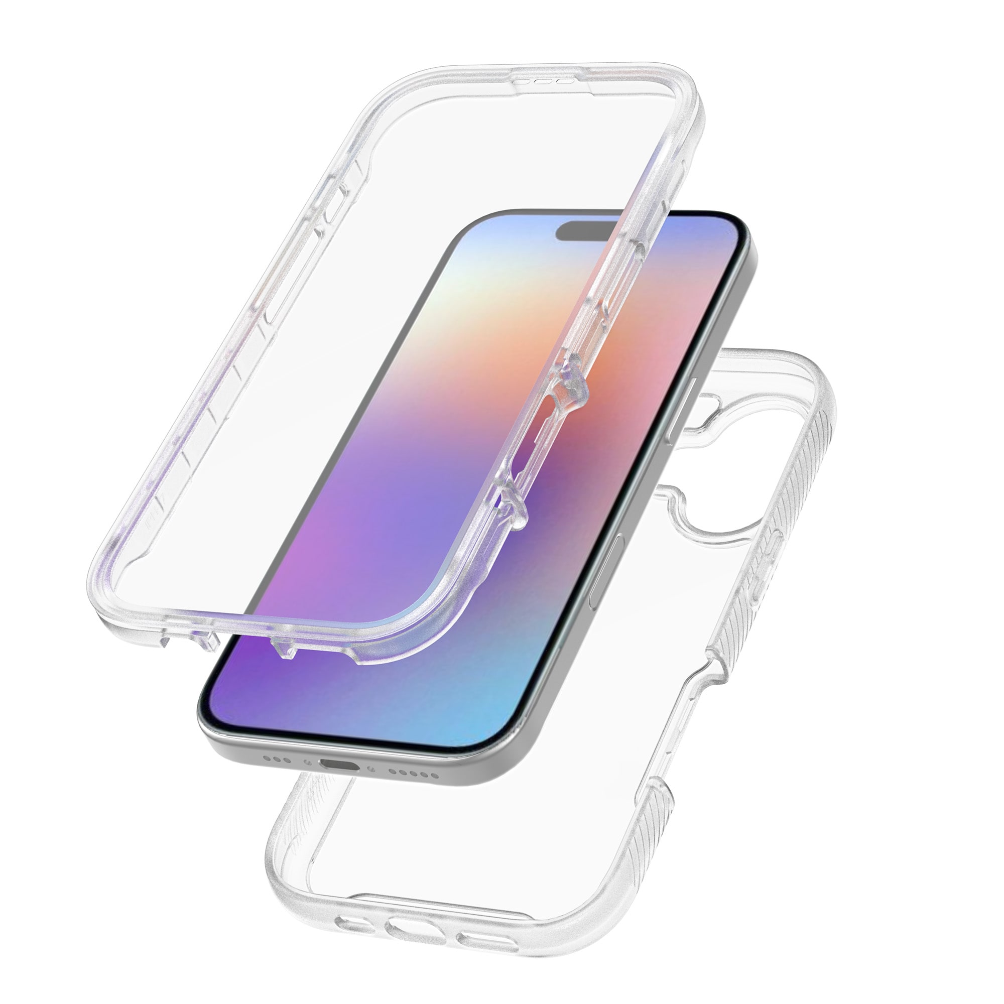 iPhone 17 Mobilcover Full Protection, Gennemsigtig