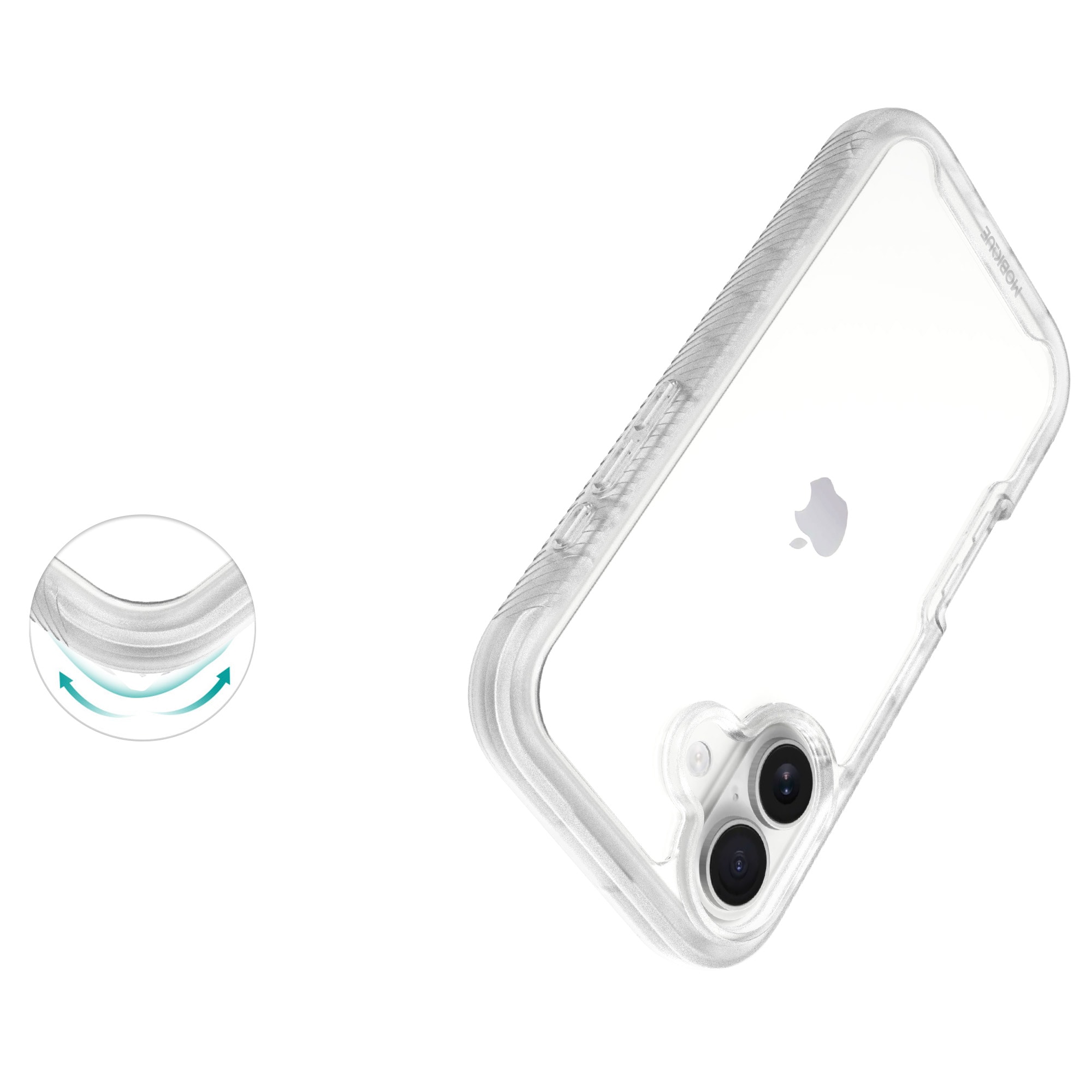 iPhone 17 Mobilcover Full Protection, Gennemsigtig