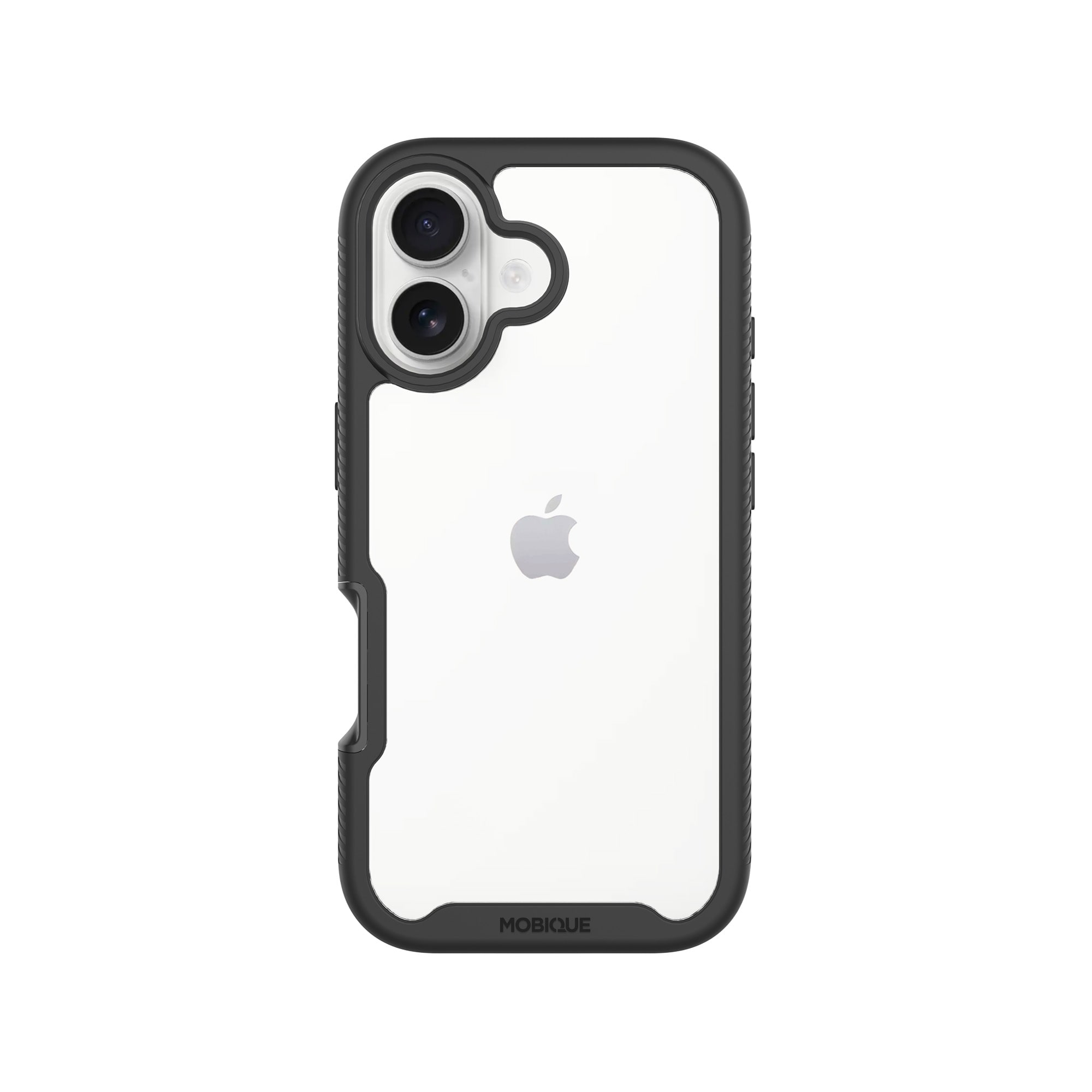 iPhone 17 Mobilcover Full Protection, Sort/gennemsigtig