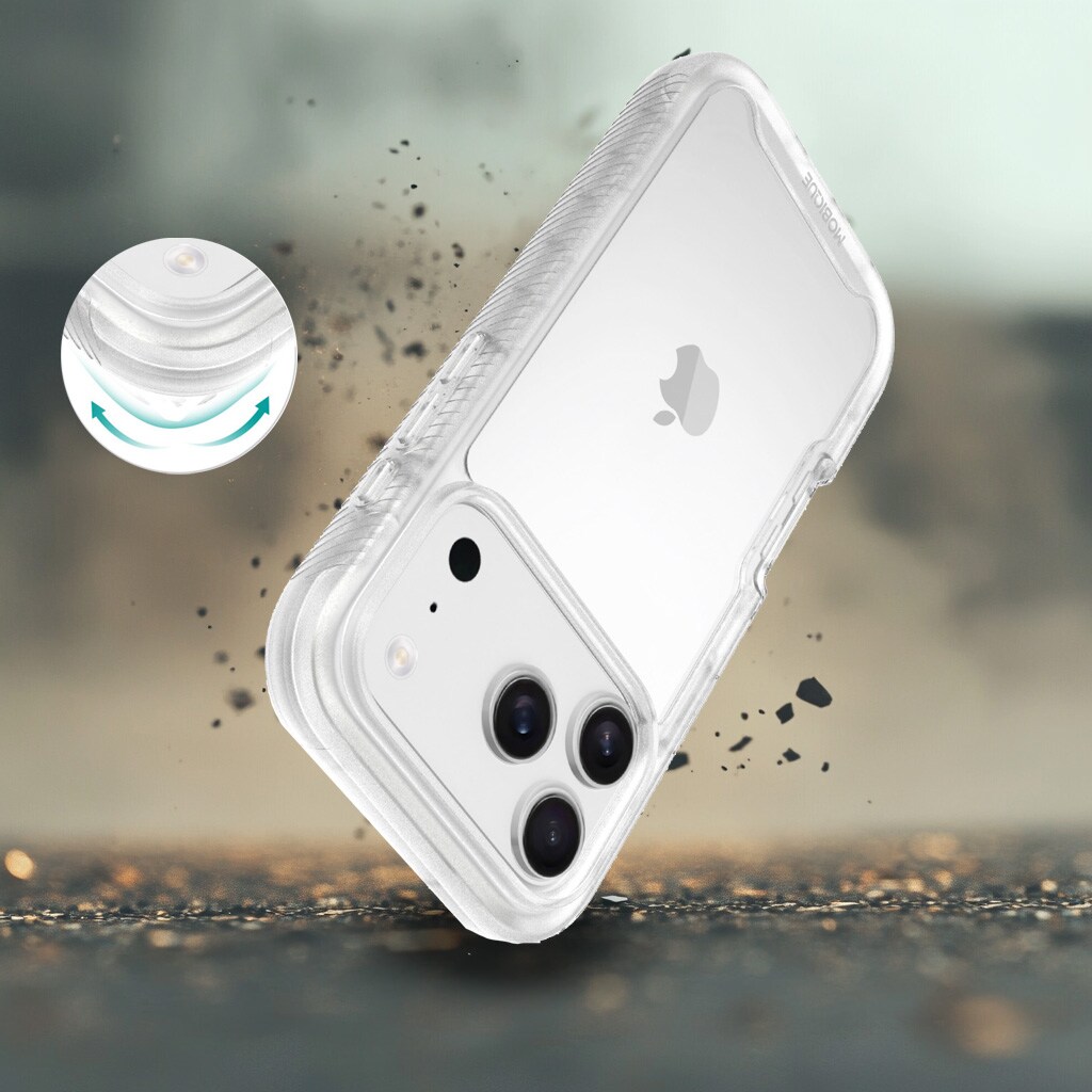 iPhone 17 Pro Max Mobilcover Full Protection, Gennemsigtig