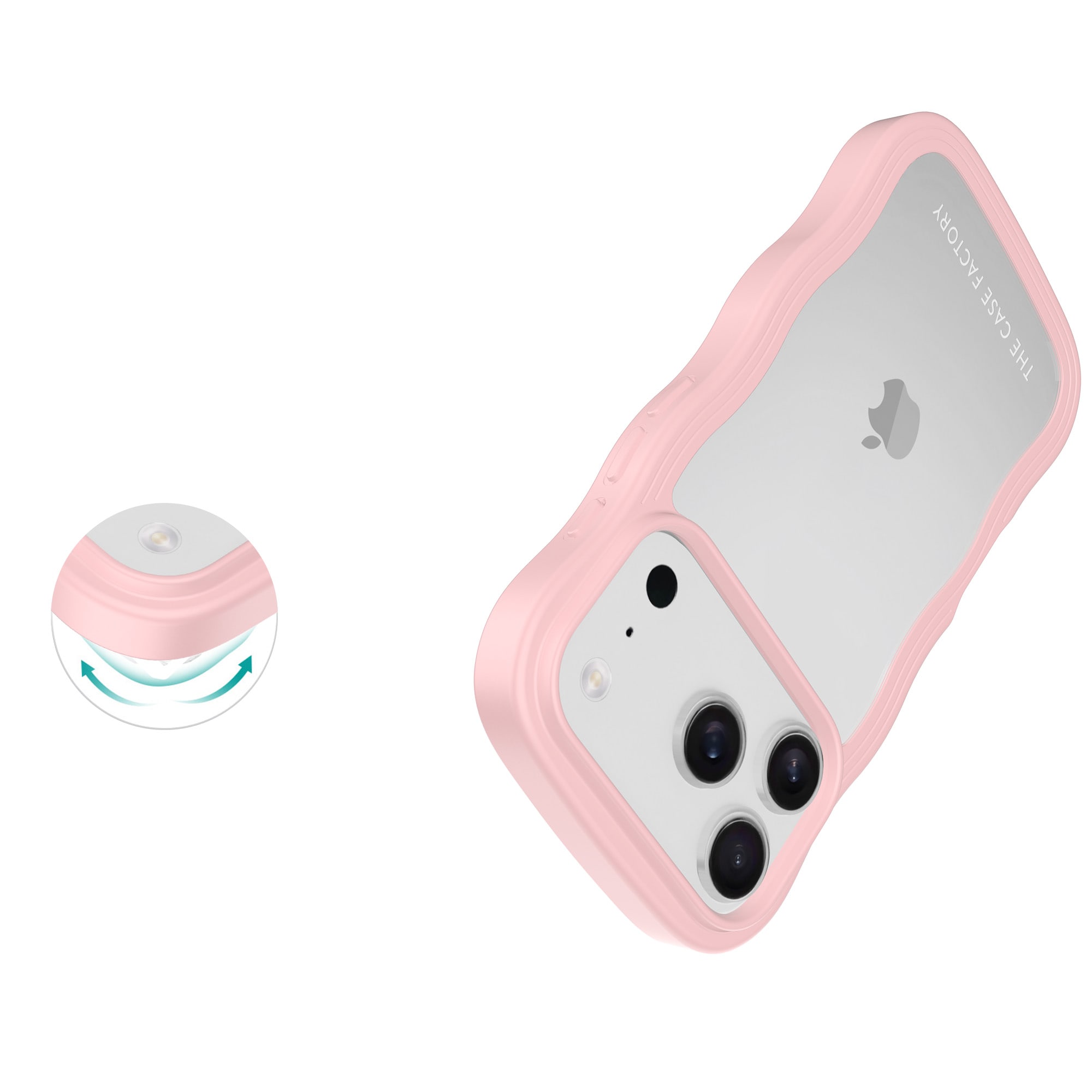 iPhone 17 Pro The Wave Case, Lyserød