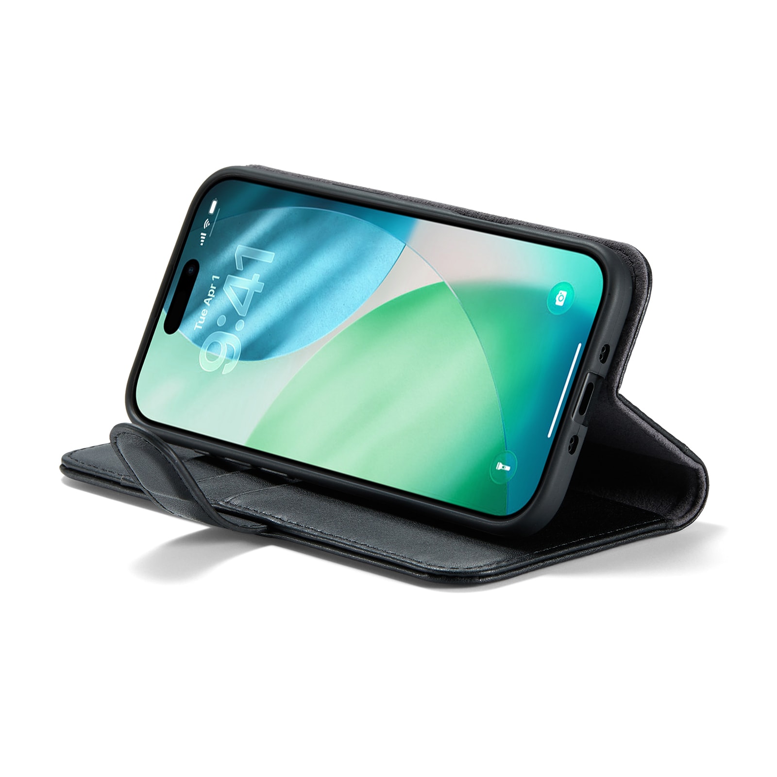 iPhone Air Pungetui i ægte læder, Sort