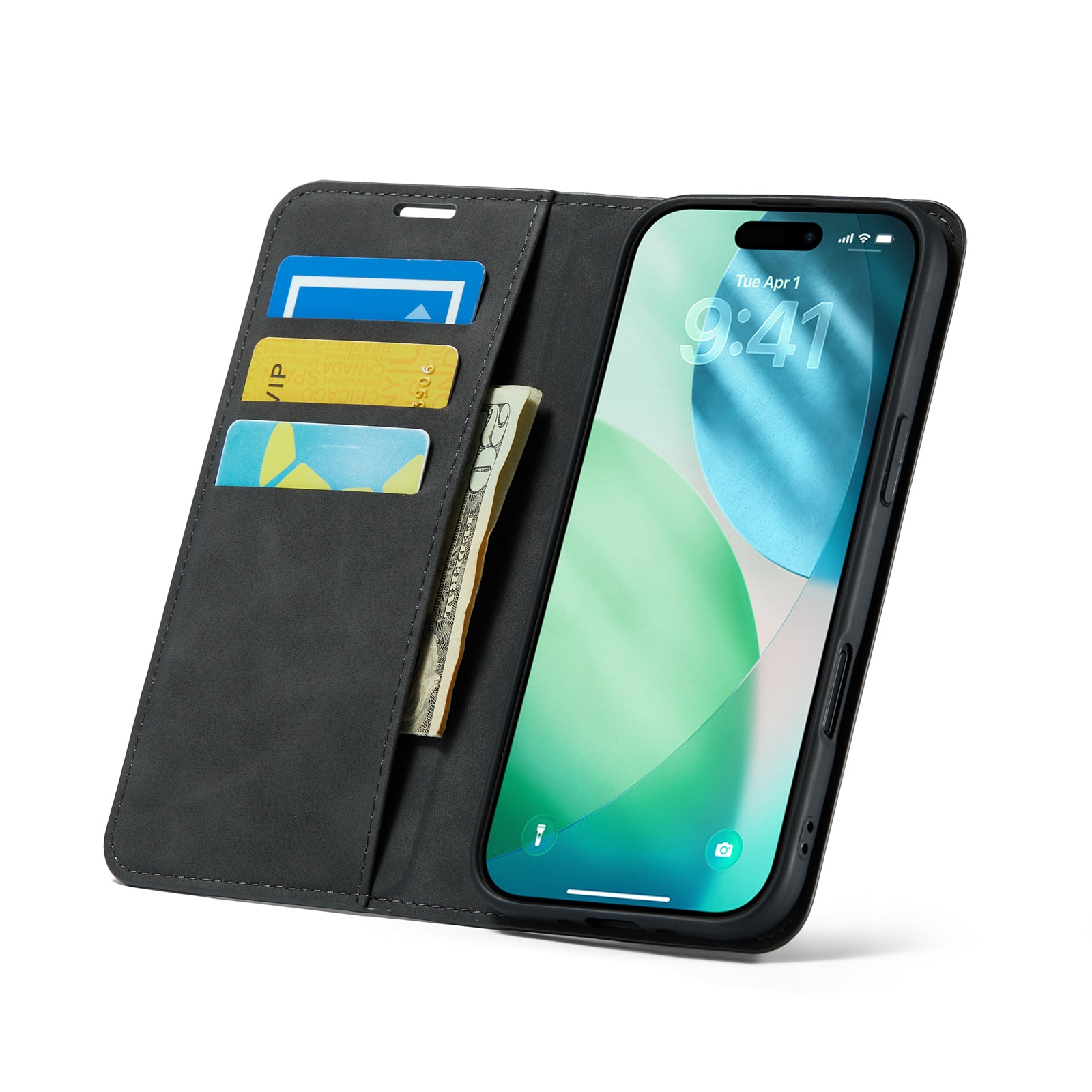 iPhone Air Slankt etui med kortholder, Sort