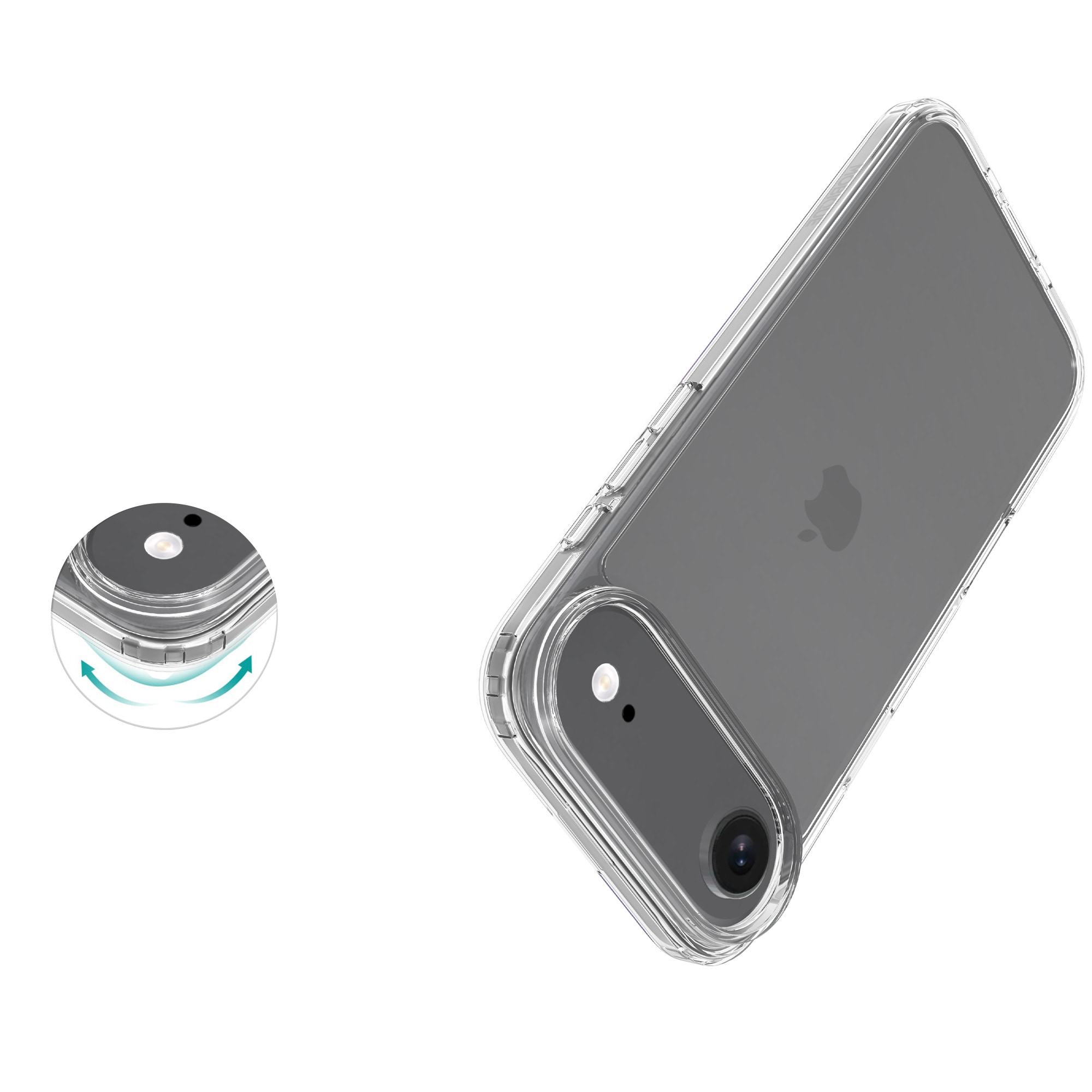 iPhone Air Crystal Hybrid-cover, Gennemsigtig
