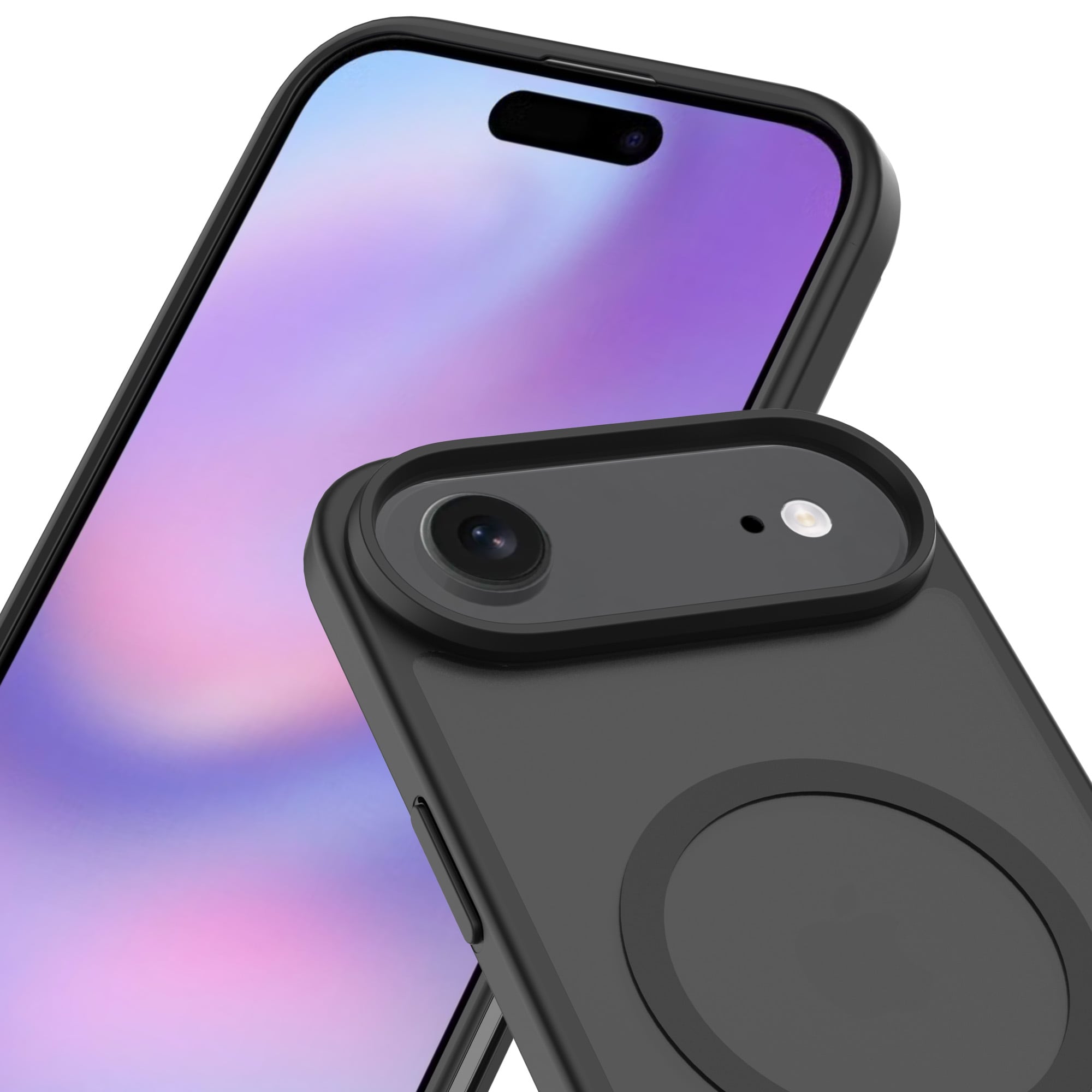 iPhone Air Hybrid-cover magnetisk, Frosted Black