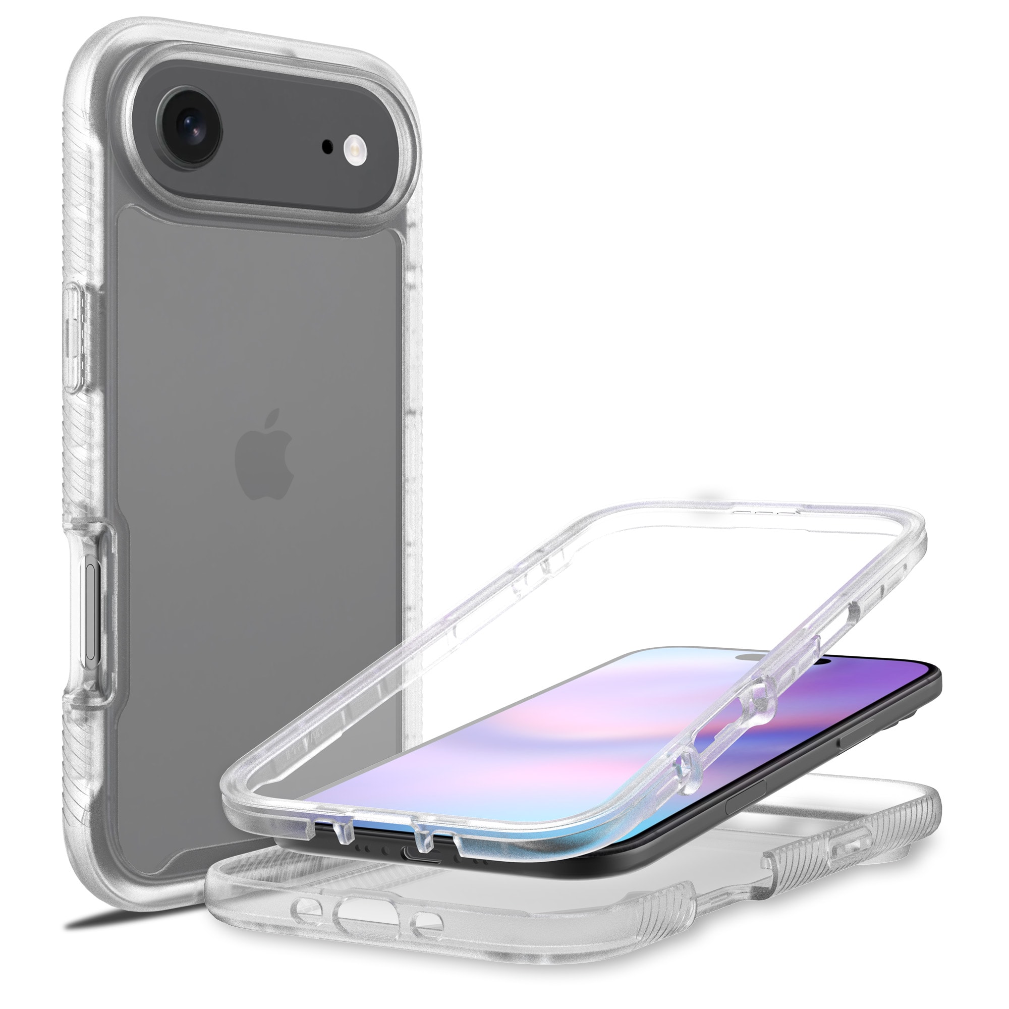 iPhone 17 Air Mobilcover Full Protection, Gennemsigtig
