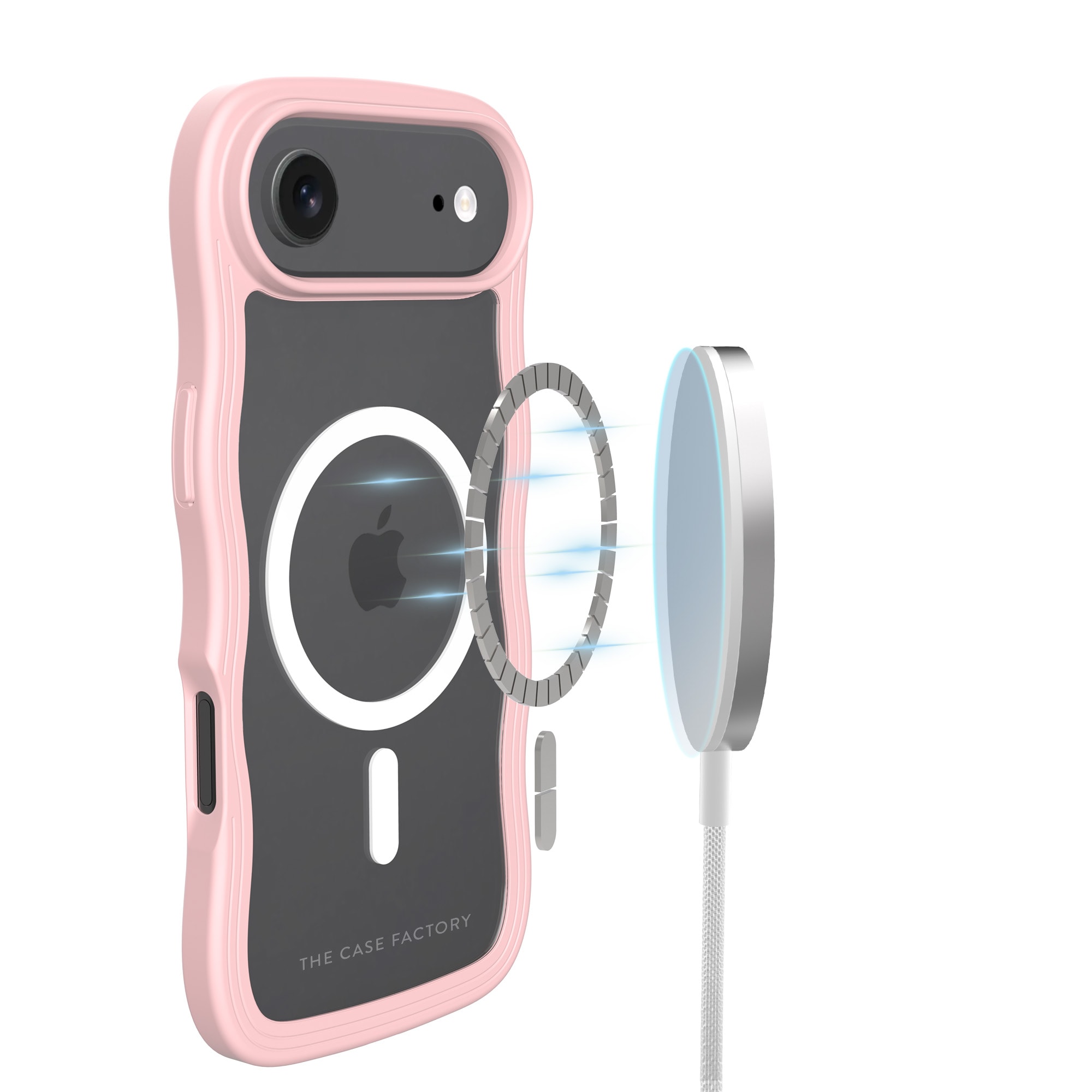 iPhone Air The Wave Magnetic Case, Lyserød