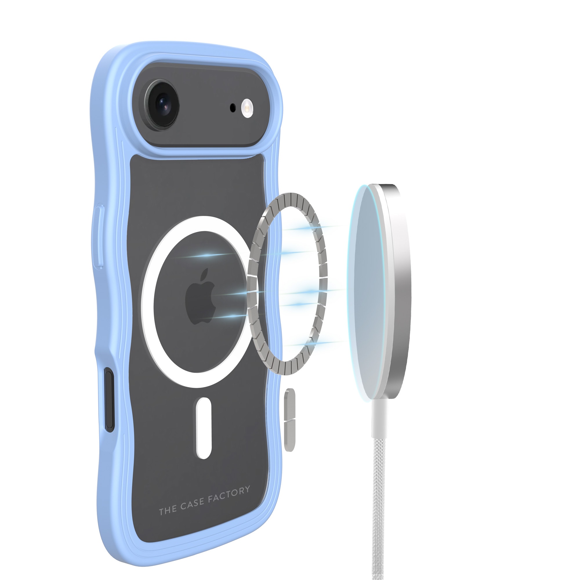 iPhone Air The Wave Magnetic Case, Blå