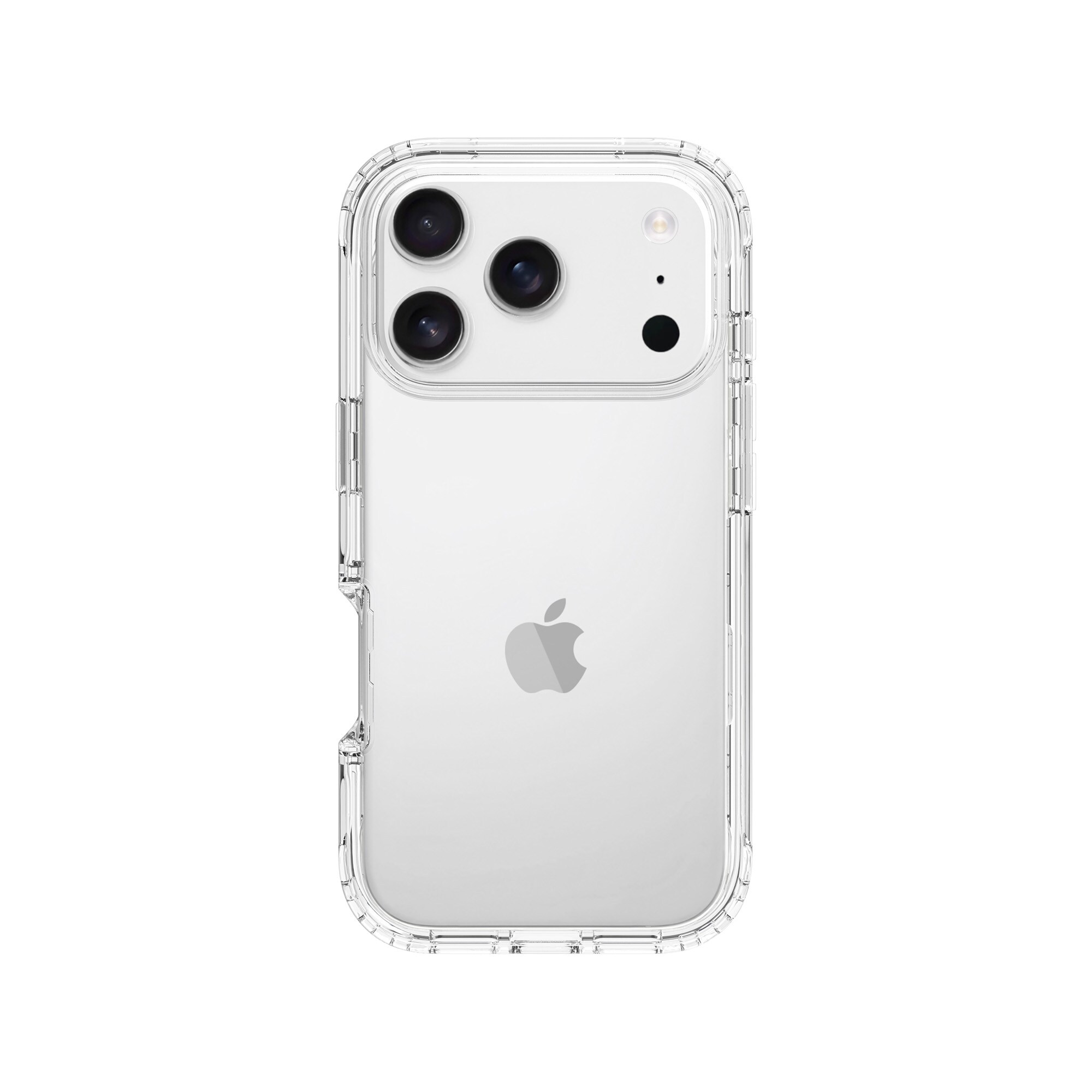 iPhone 17 Pro Mobilcover med beskyttelsesramme, Gennemsigtig