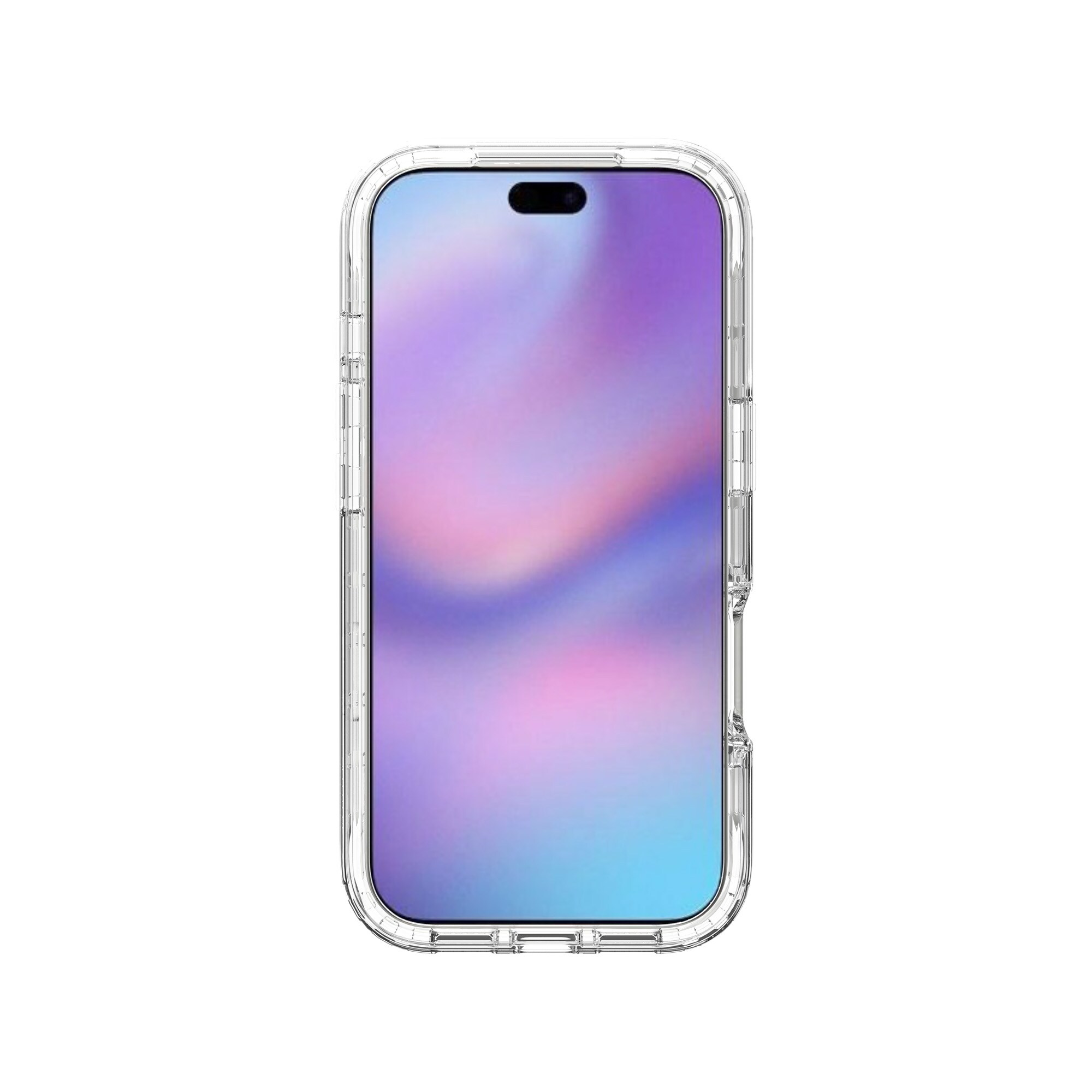 iPhone 17 Pro Mobilcover med beskyttelsesramme, Gennemsigtig
