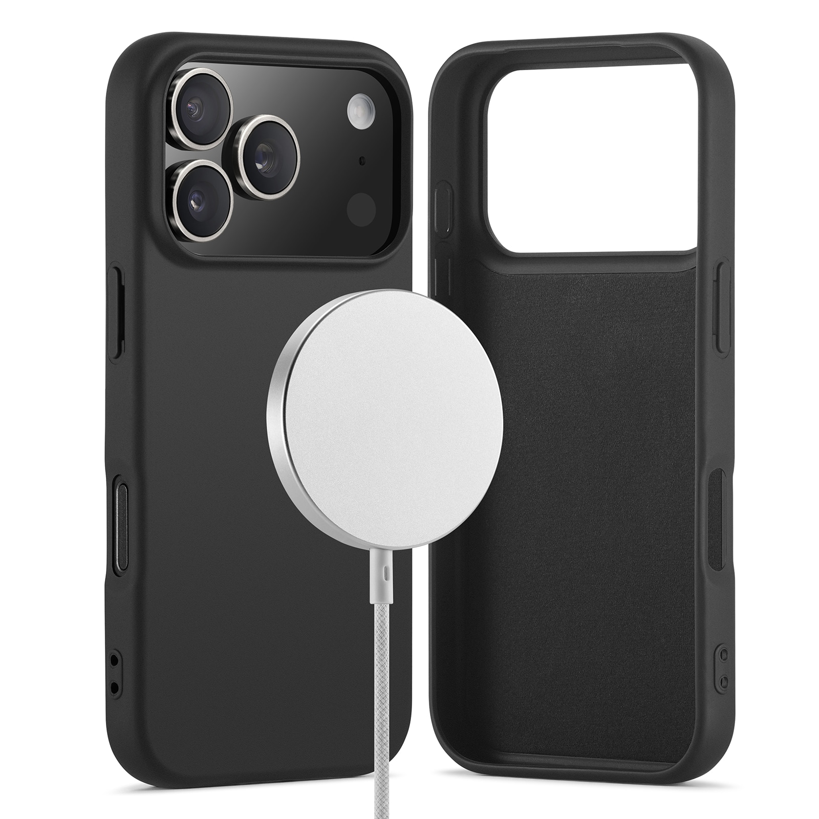 iPhone 17 Pro Max MagSafe mobilcover i TPU, Sort