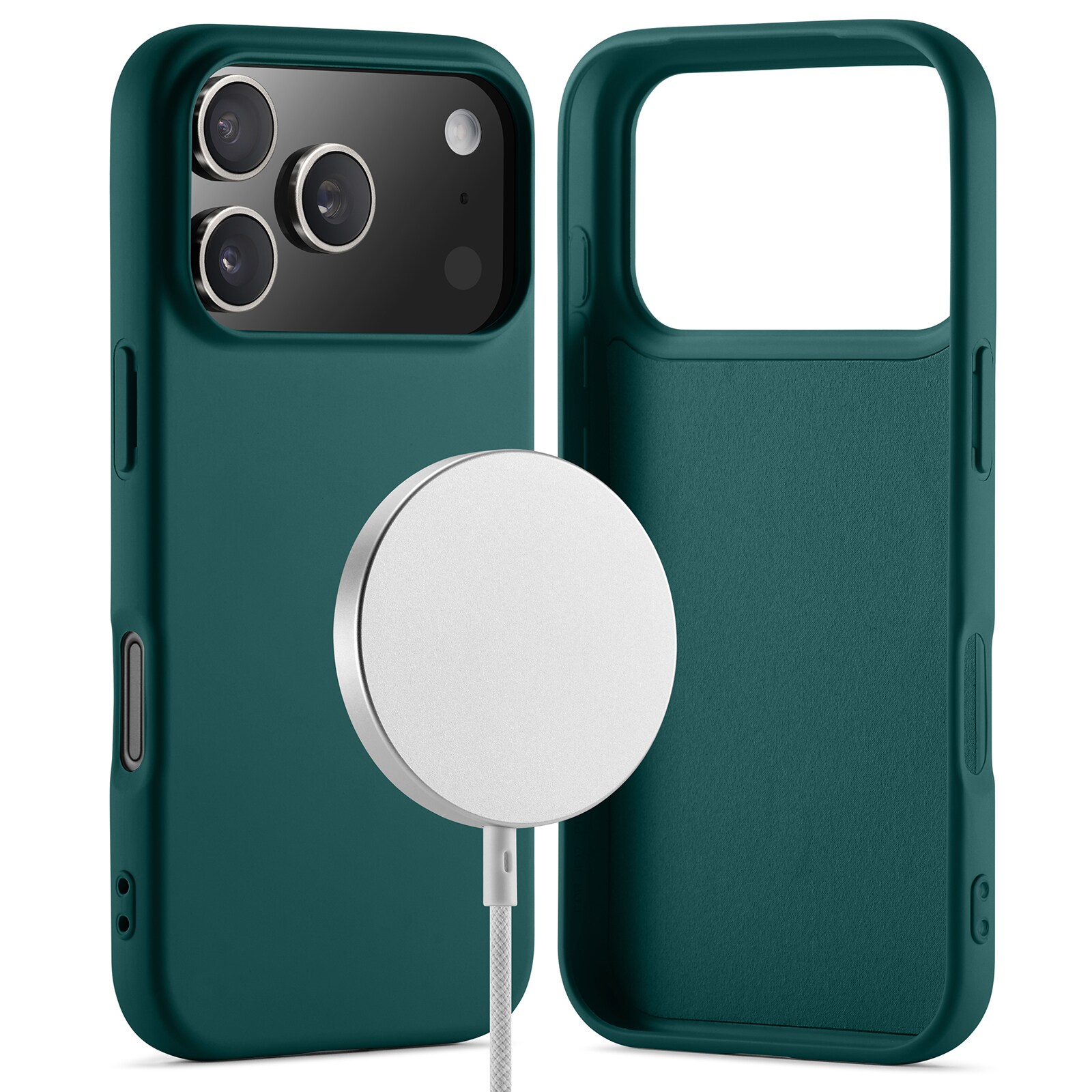 iPhone 17 Pro MagSafe mobilcover i TPU, Mørkegrøn
