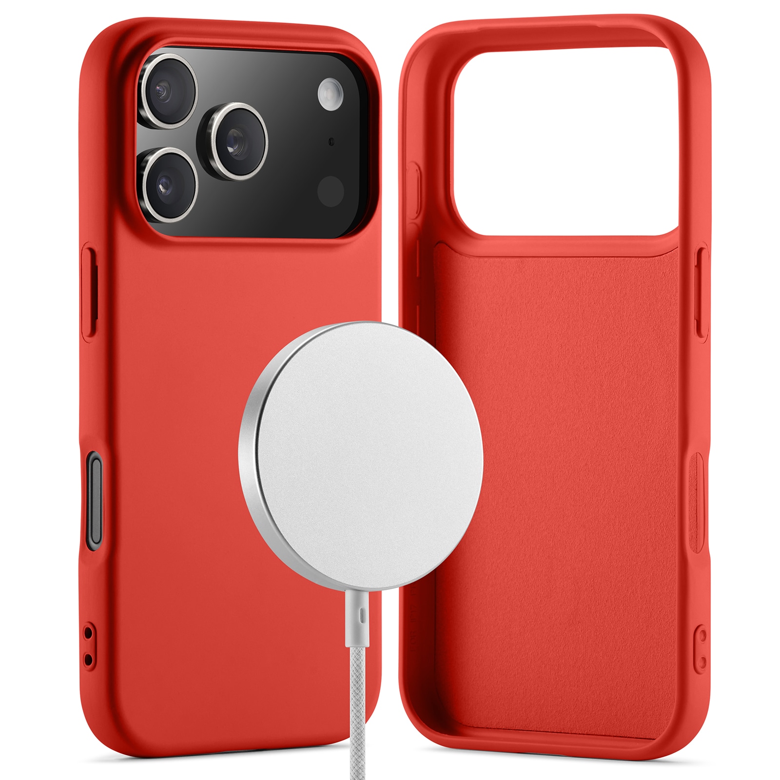 iPhone 17 Pro MagSafe mobilcover i TPU, Rød
