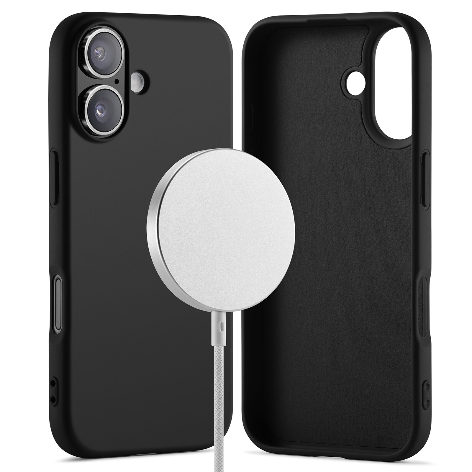iPhone 17 MagSafe mobilcover i TPU, Sort