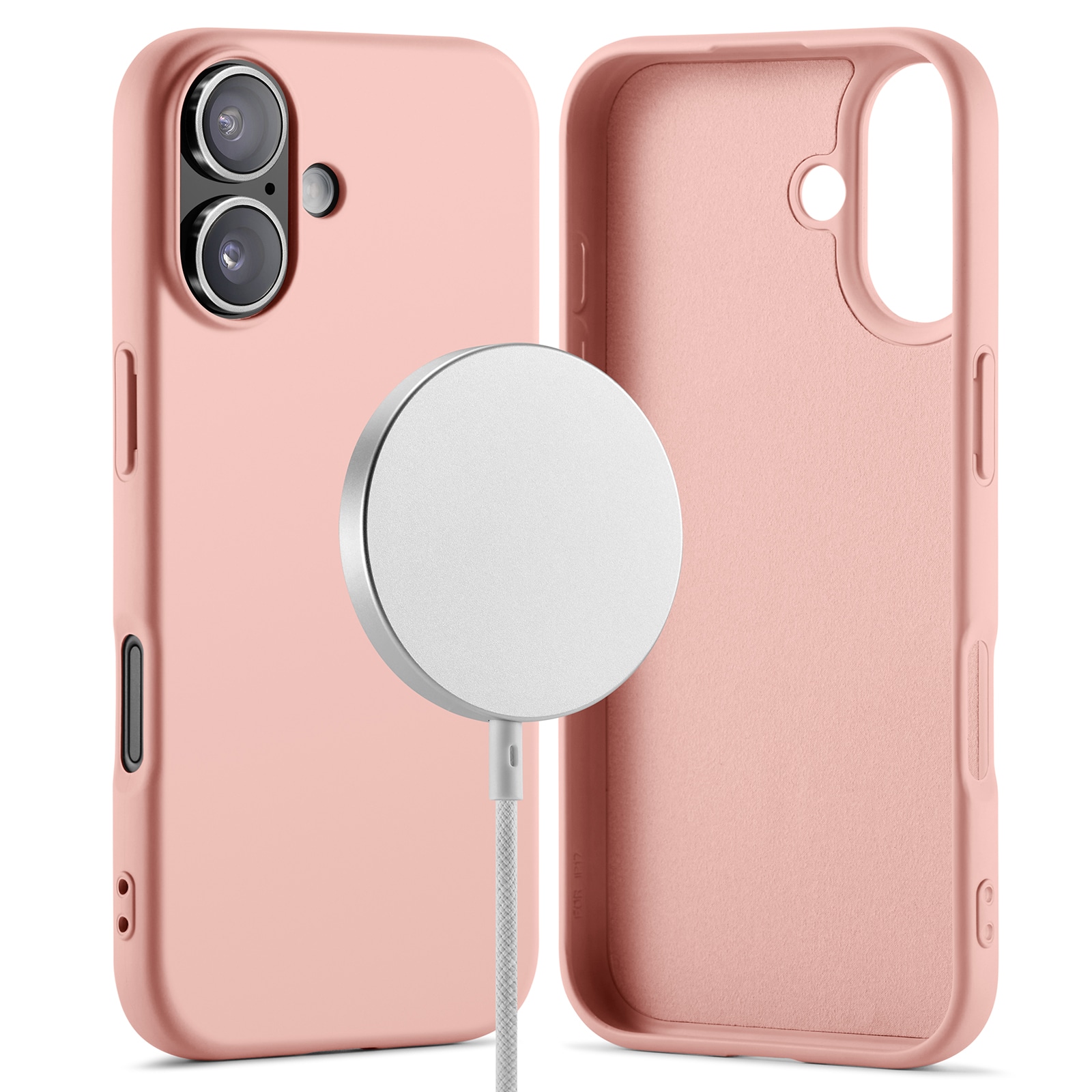iPhone 17 MagSafe mobilcover i TPU, Lyserød