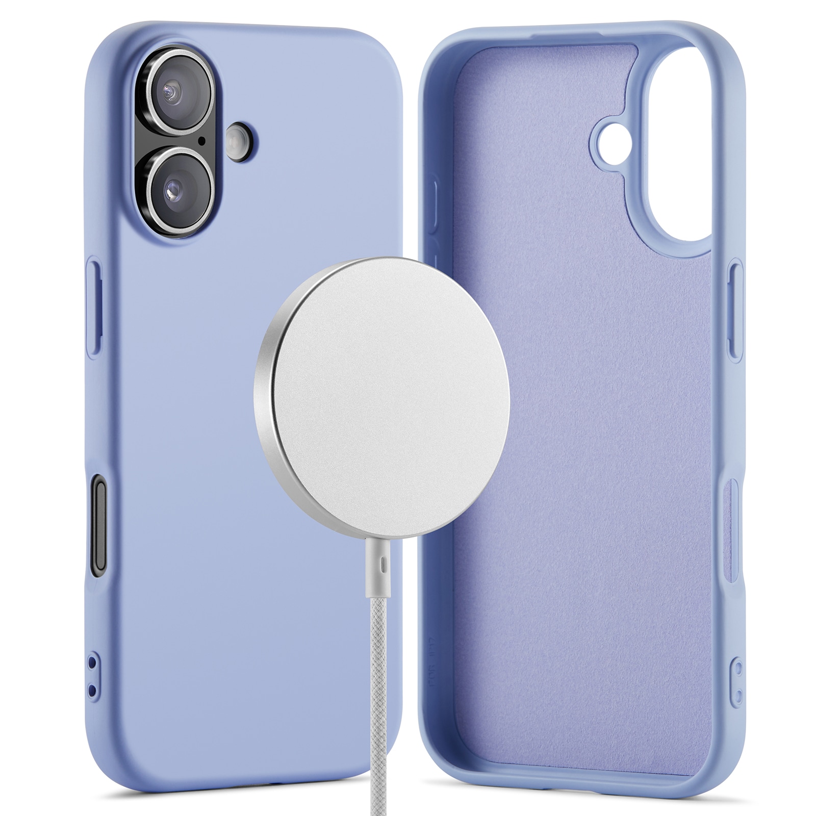 iPhone 17 MagSafe mobilcover i TPU, Lilla