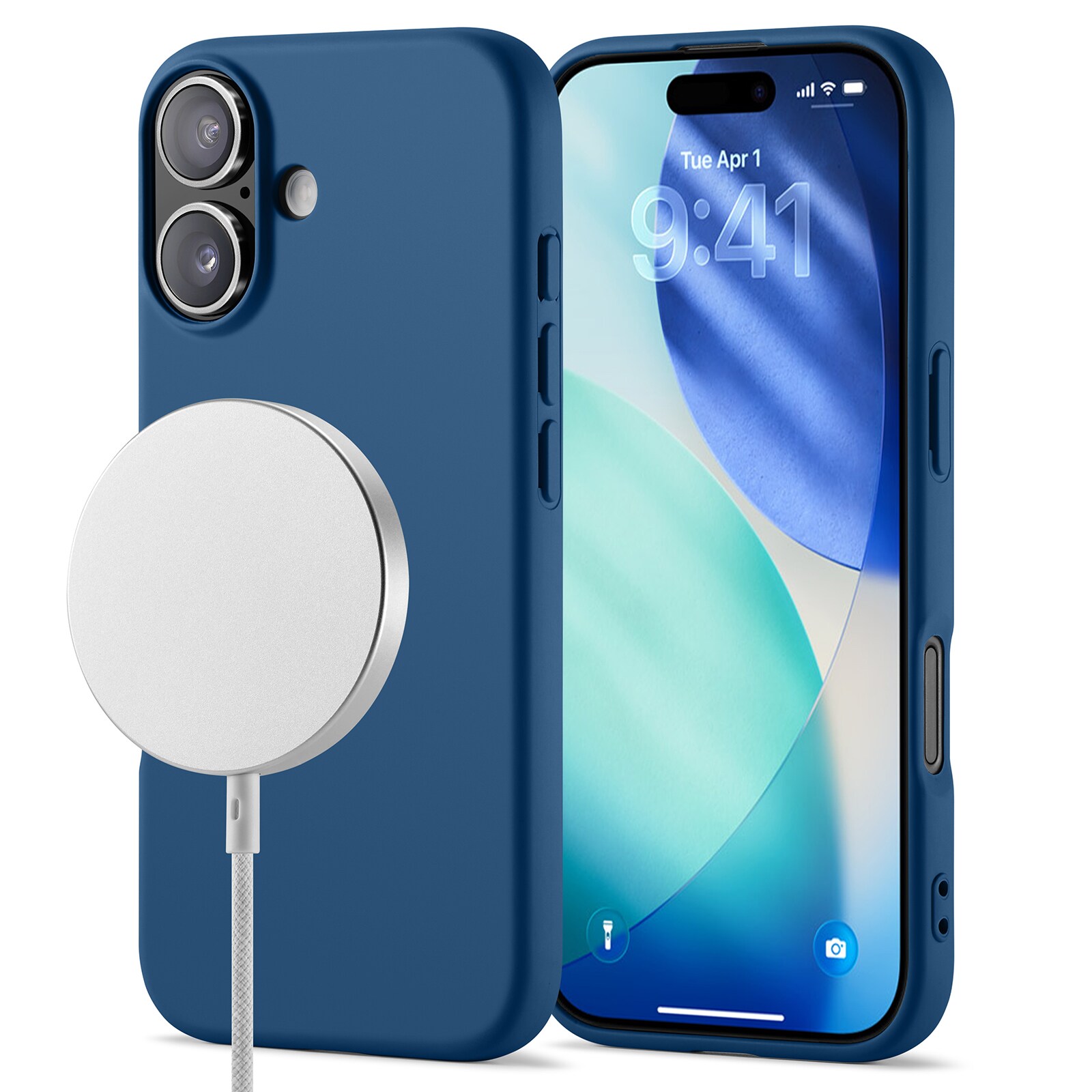 iPhone 17 MagSafe mobilcover i TPU, Mørkeblå