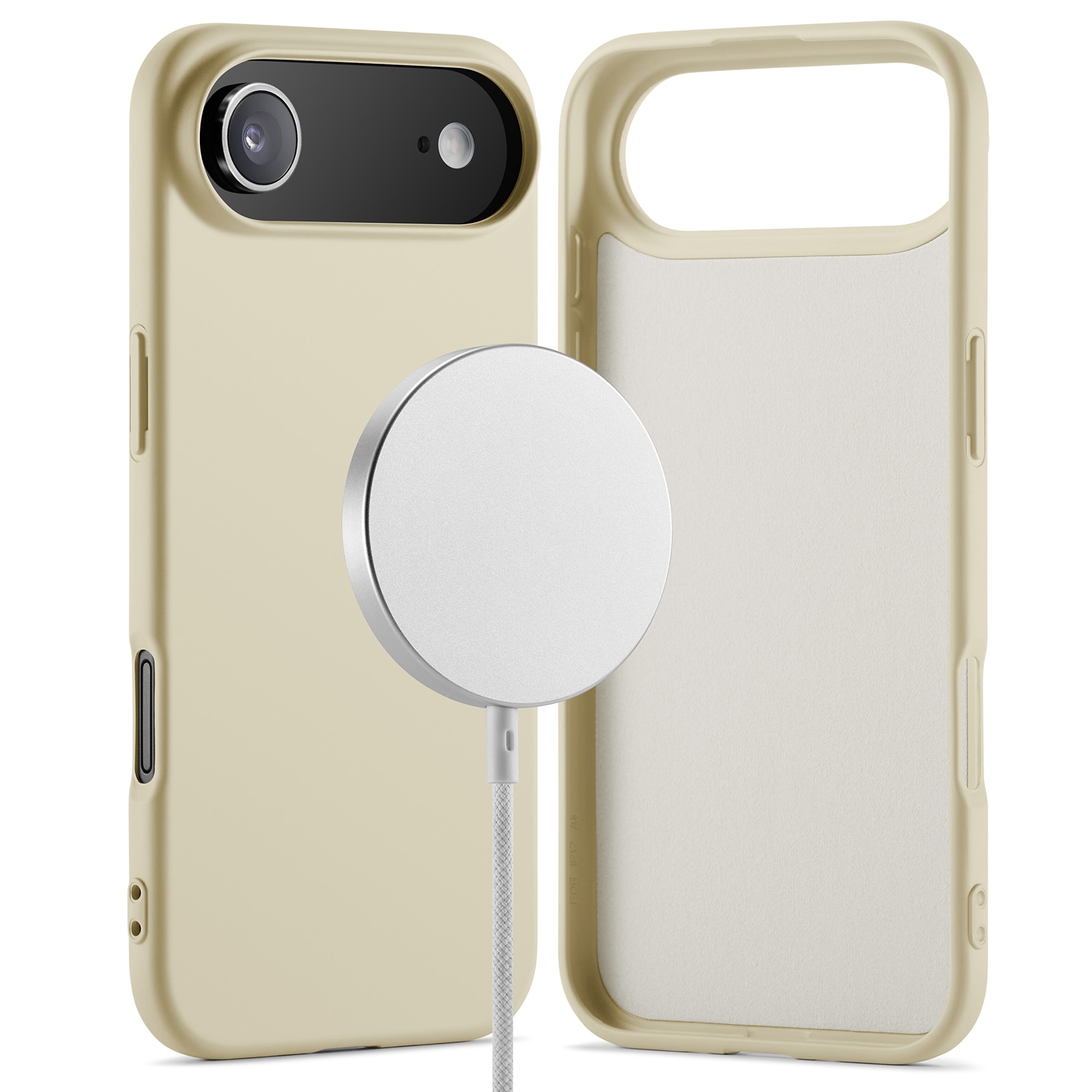 iPhone 17 Air MagSafe mobilcover i TPU, Beige