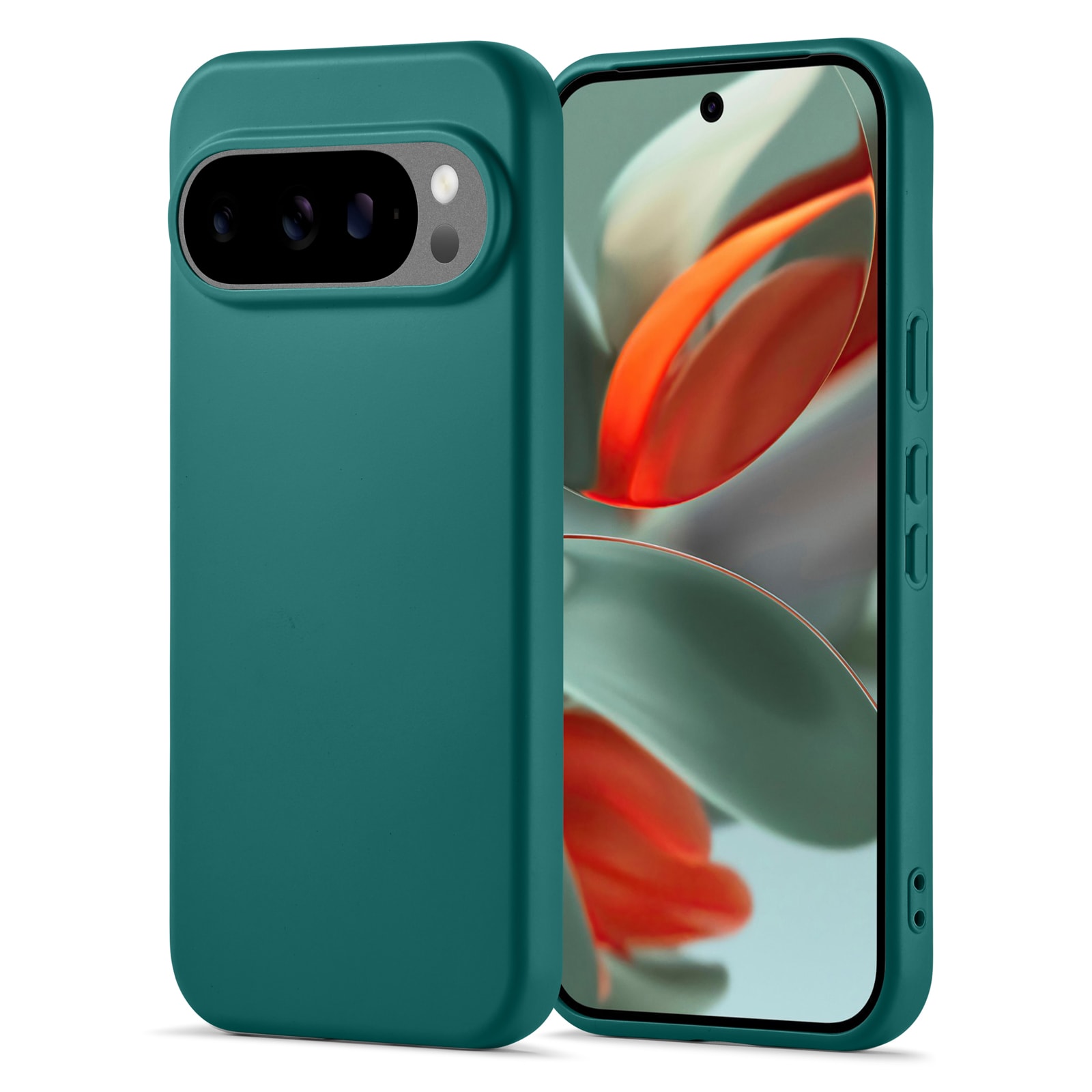 Google Pixel 10 Mobilcover i TPU, Mørkegrøn