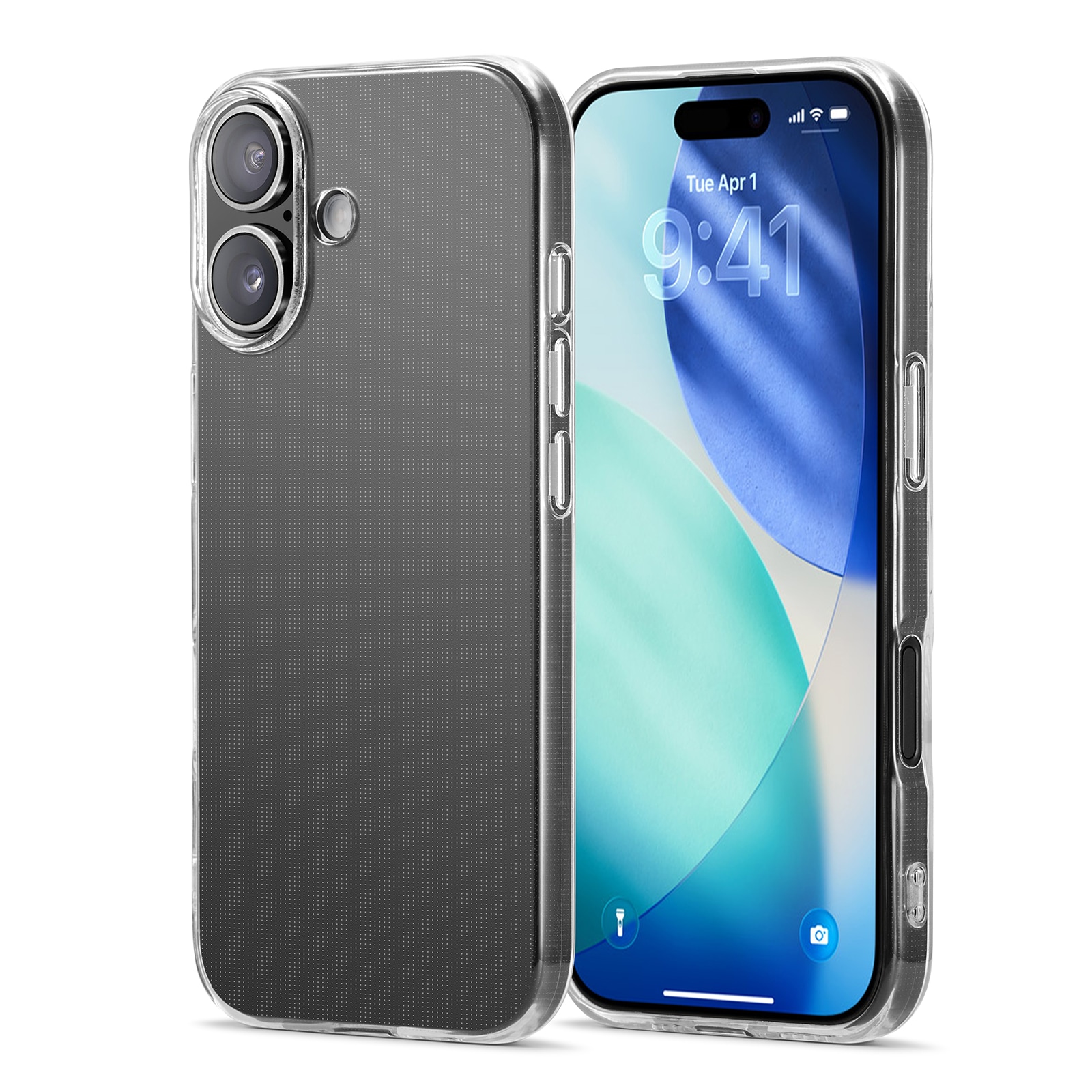 iPhone 17 TPU-cover, Gennemsigtig