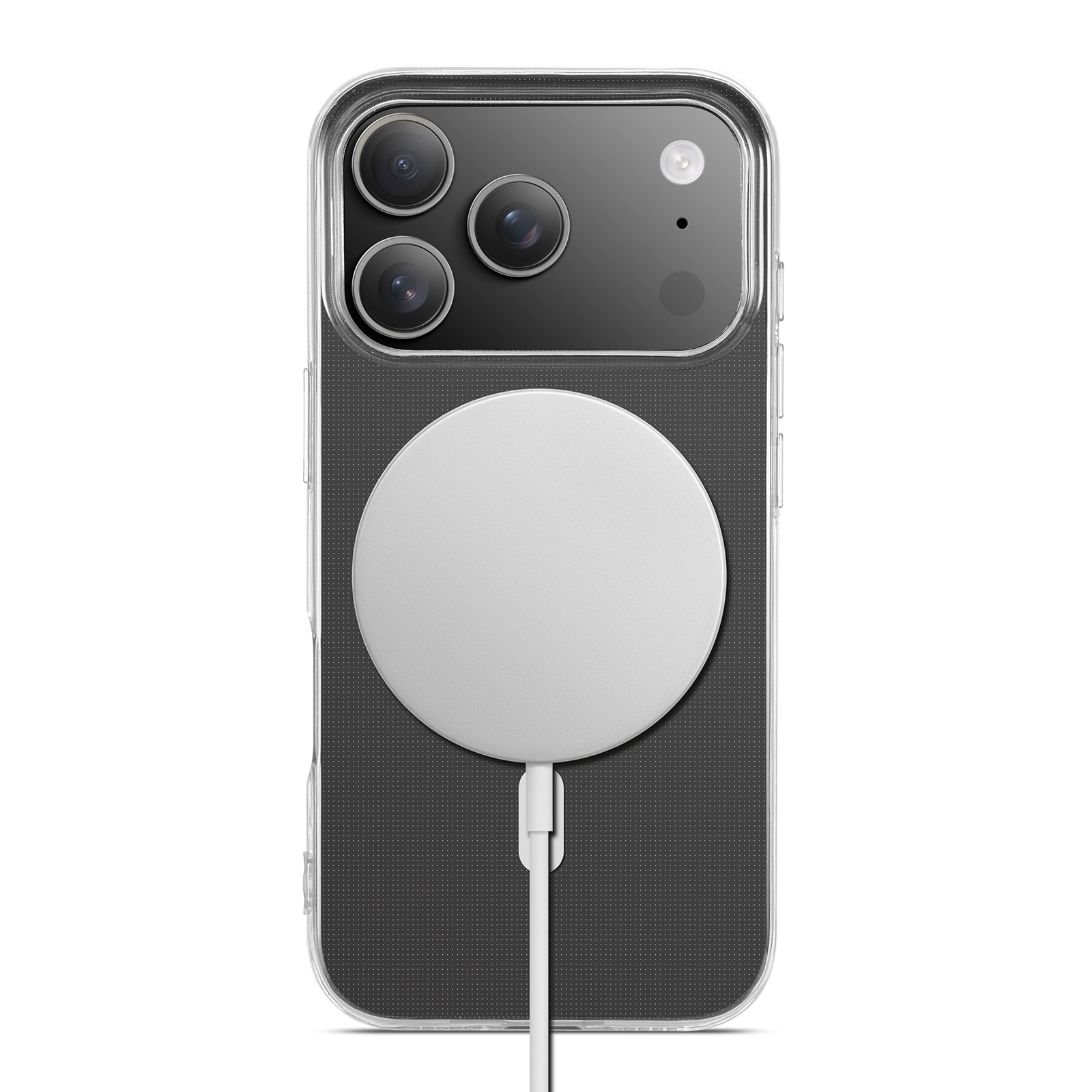 iPhone 17 Pro Max MagSafe-cover i TPU, Gennemsigtig