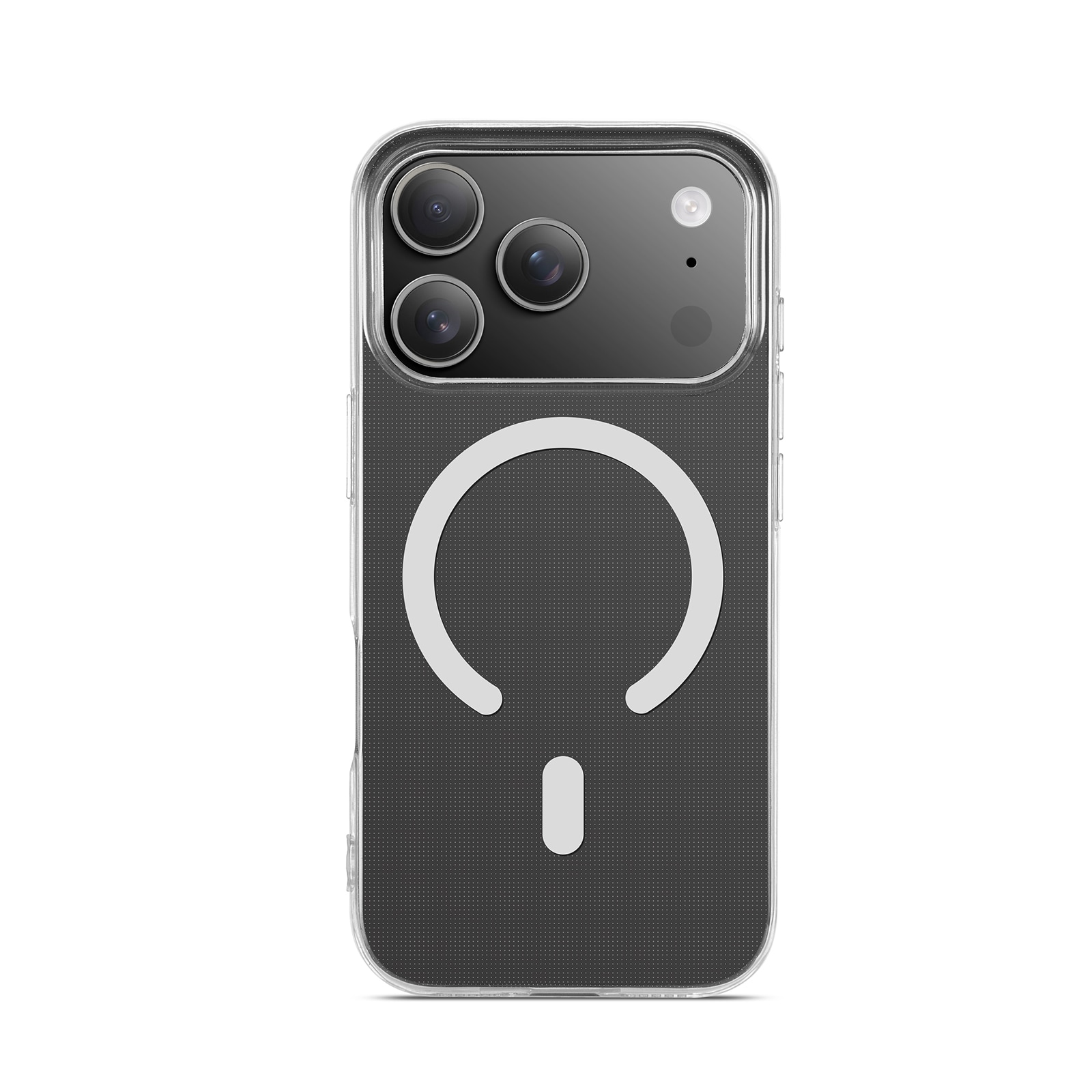 iPhone 17 Pro Max MagSafe-cover i TPU, Gennemsigtig