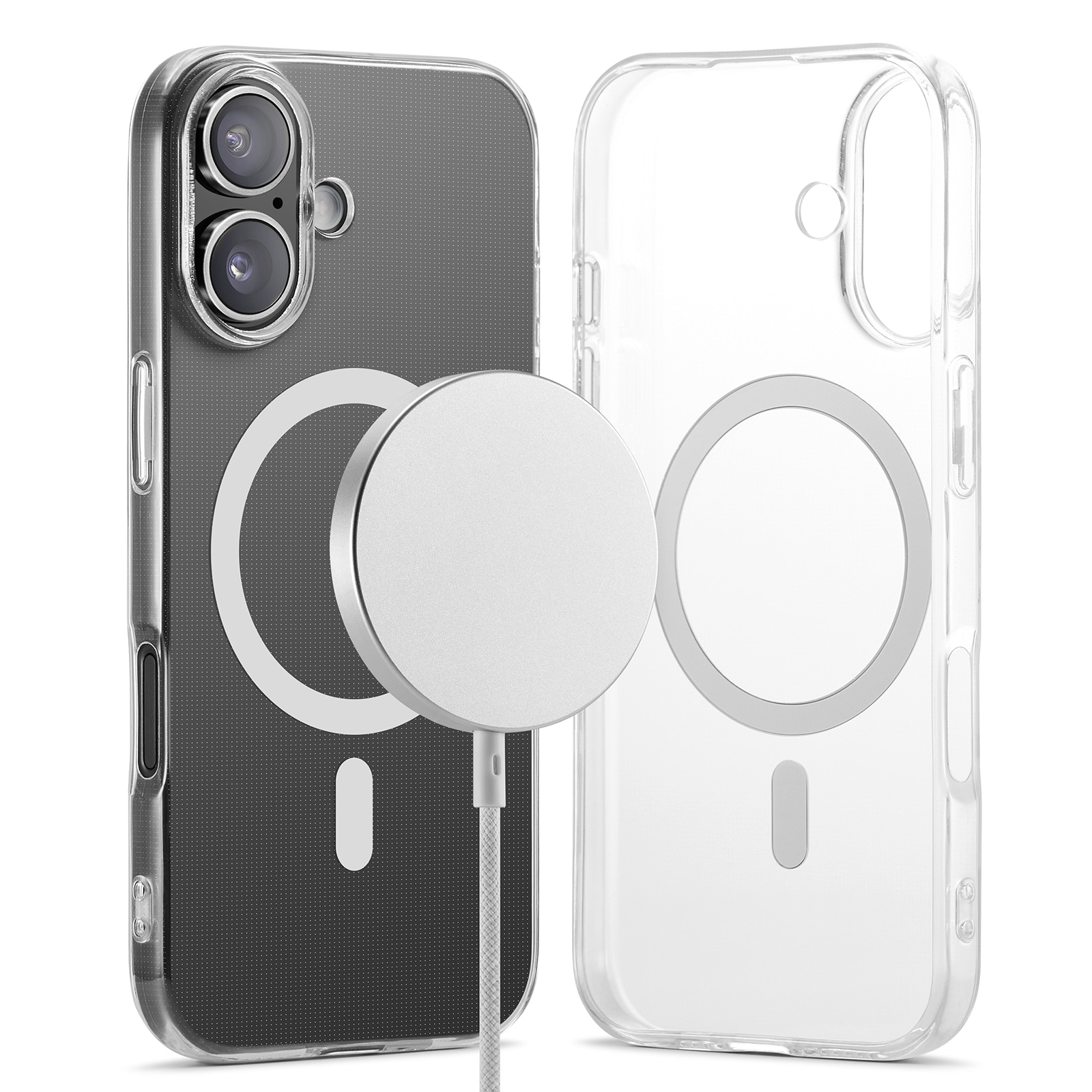 iPhone 17 MagSafe-cover i TPU, Gennemsigtig