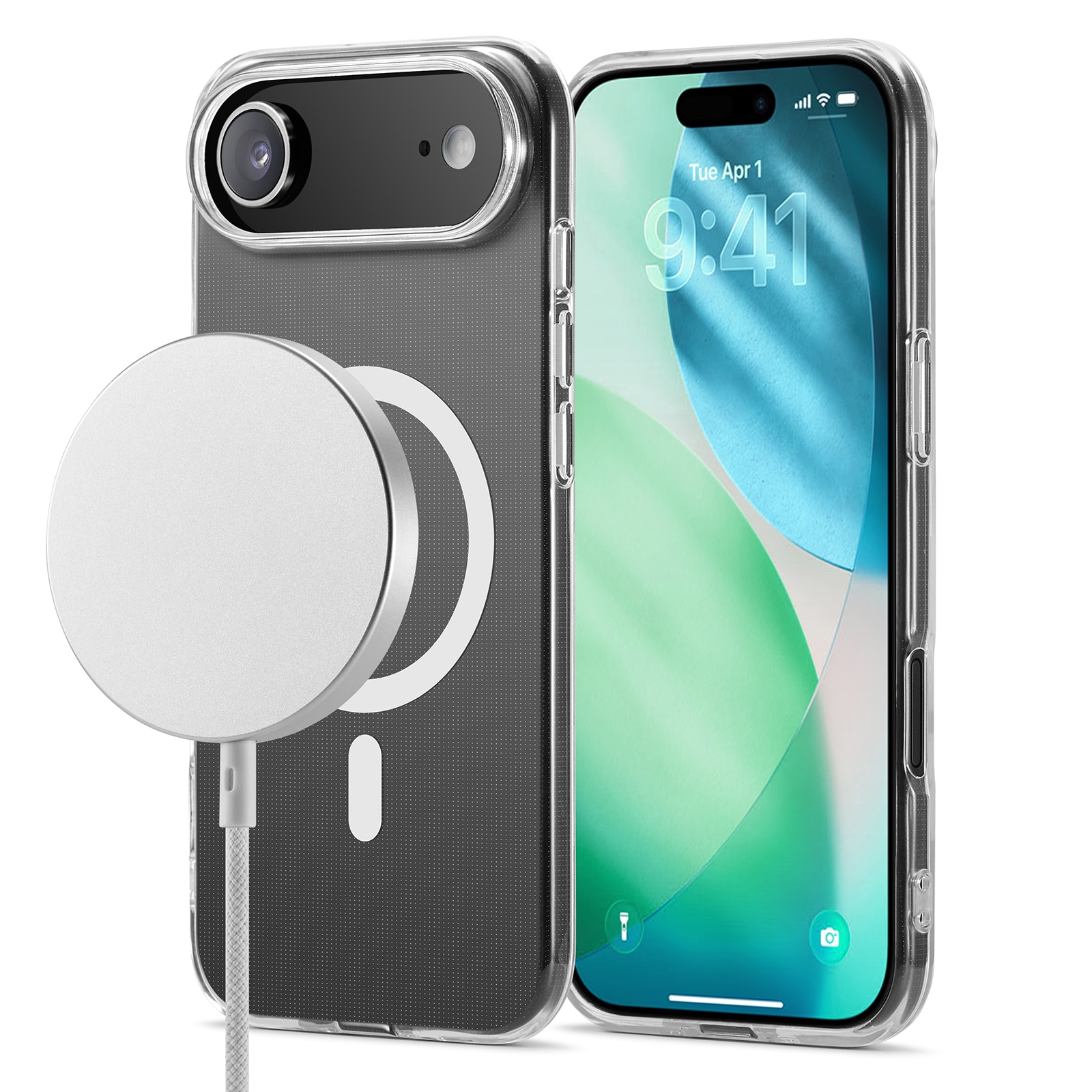iPhone 17 Air MagSafe-cover i TPU, Gennemsigtig