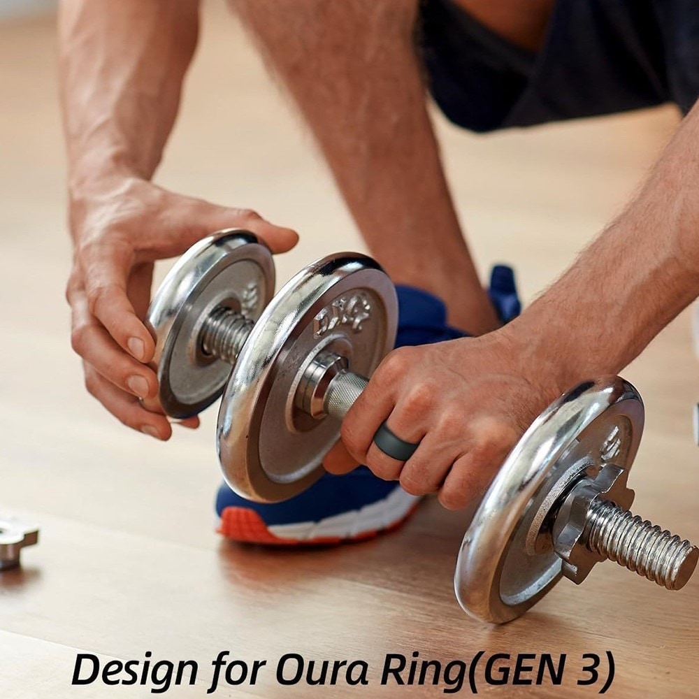 Oura Ring Gen 3 silikonecover til str. 6-10, Sort