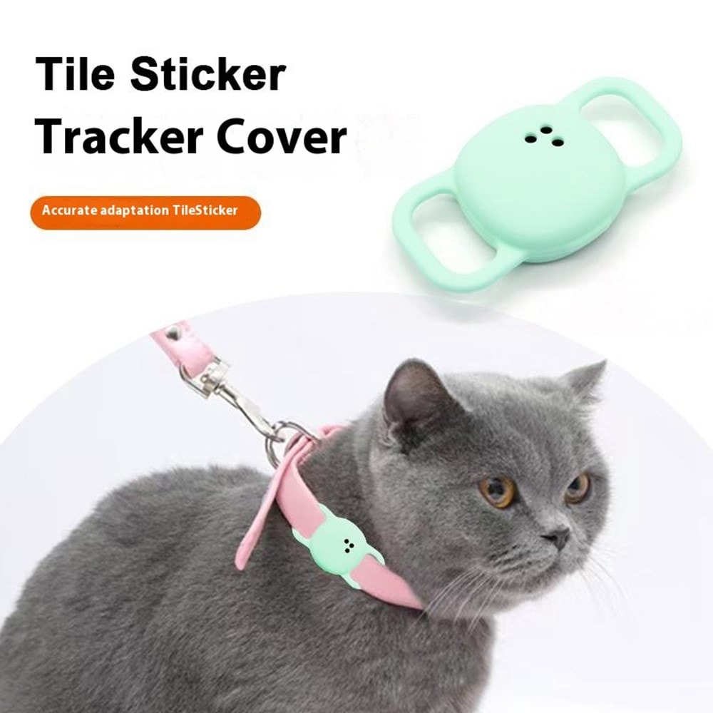 Tile Sticker (2024) Silikonecover til hundehalsbånd, Sort