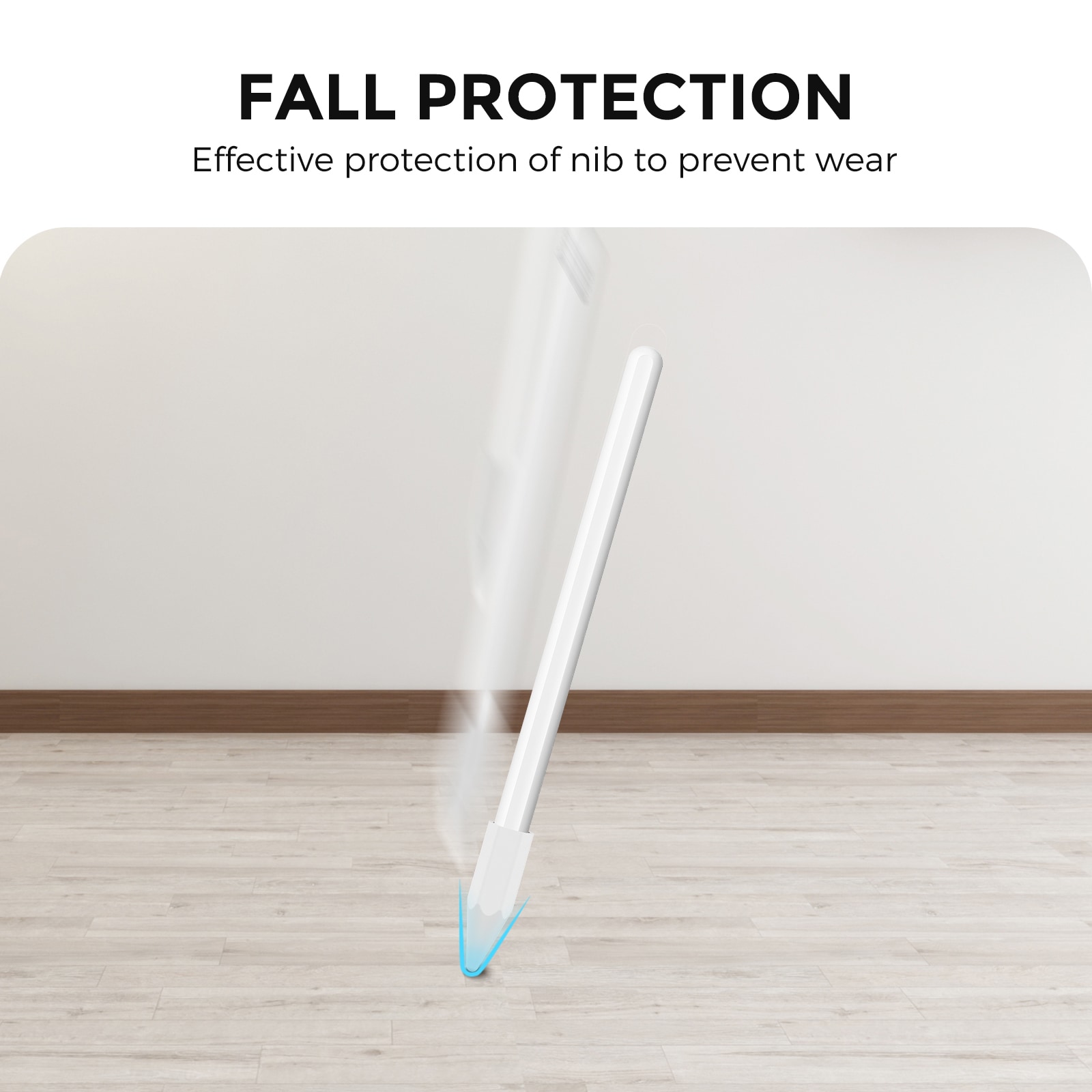 Apple Pencil Spidsbeskyttelse i TPU, Hvid