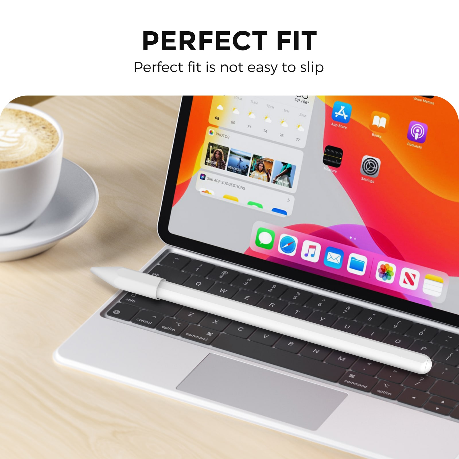 Apple Pencil Spidsbeskyttelse i TPU, Hvid