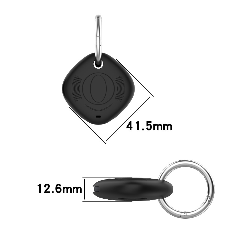 Samsung Galaxy SmartTag Nøglering med silikonecover, Sort