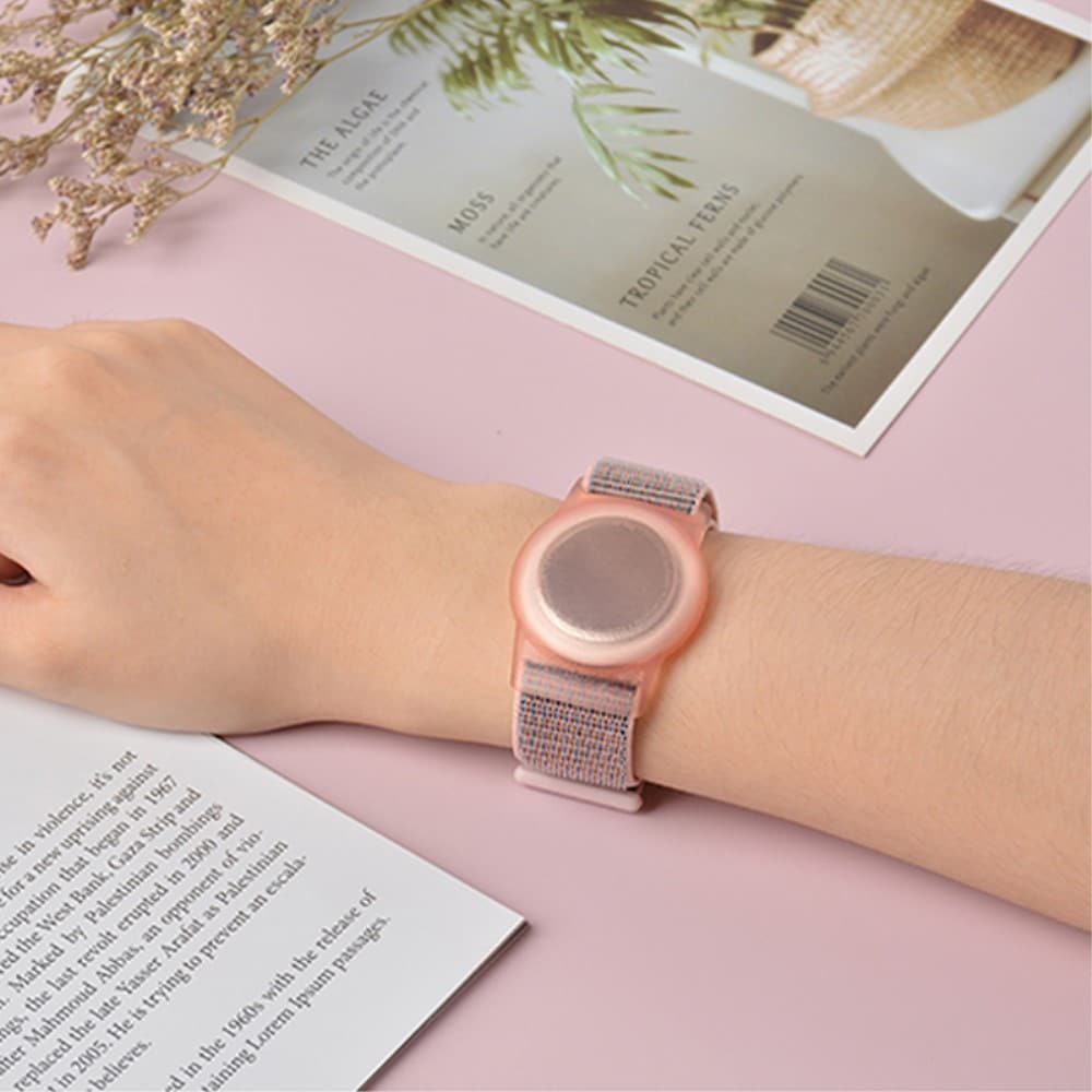 Apple AirTag Armbånd i nylon til børn, Rød