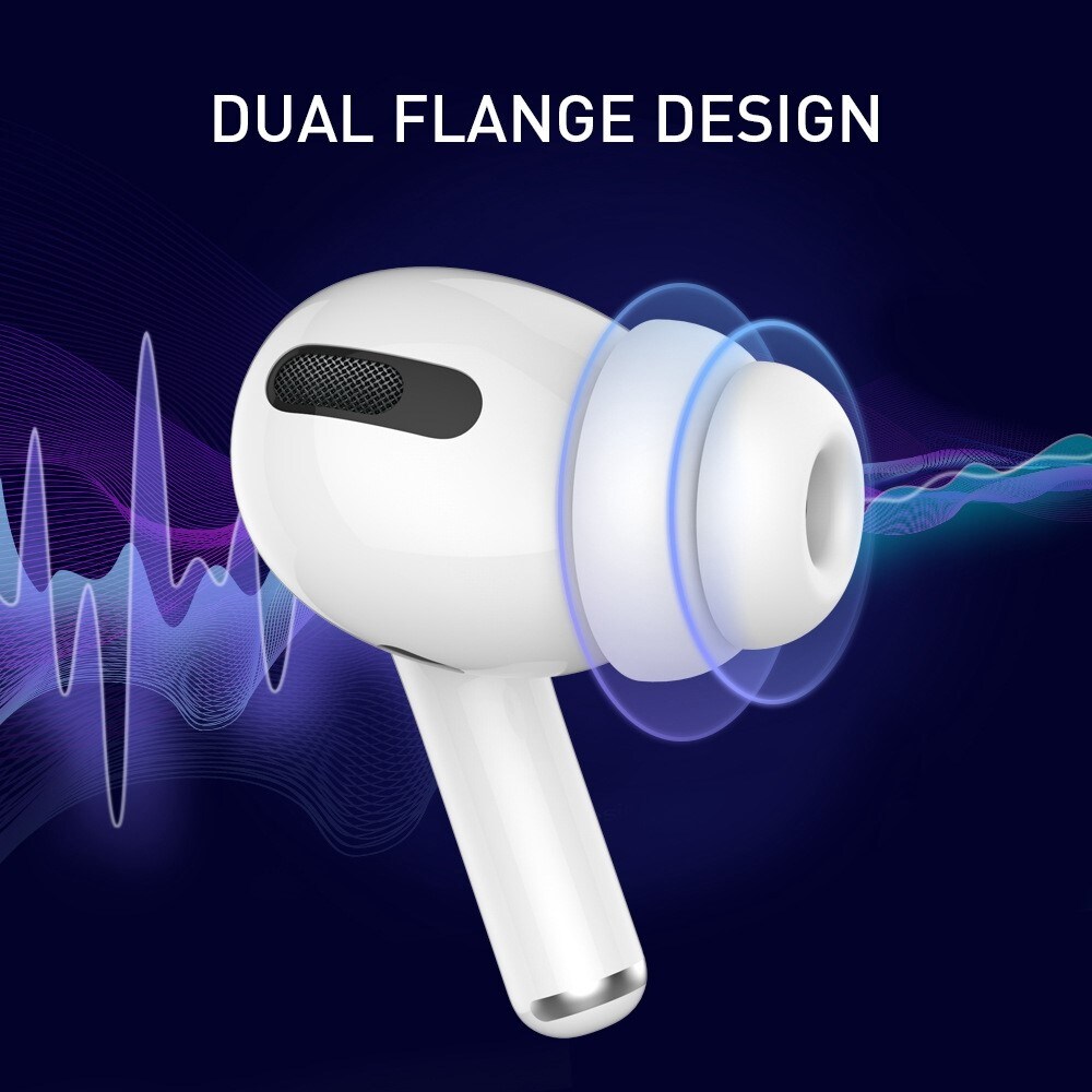 Apple AirPods Pro 2-pak bløde ear tips - str. L, Hvid