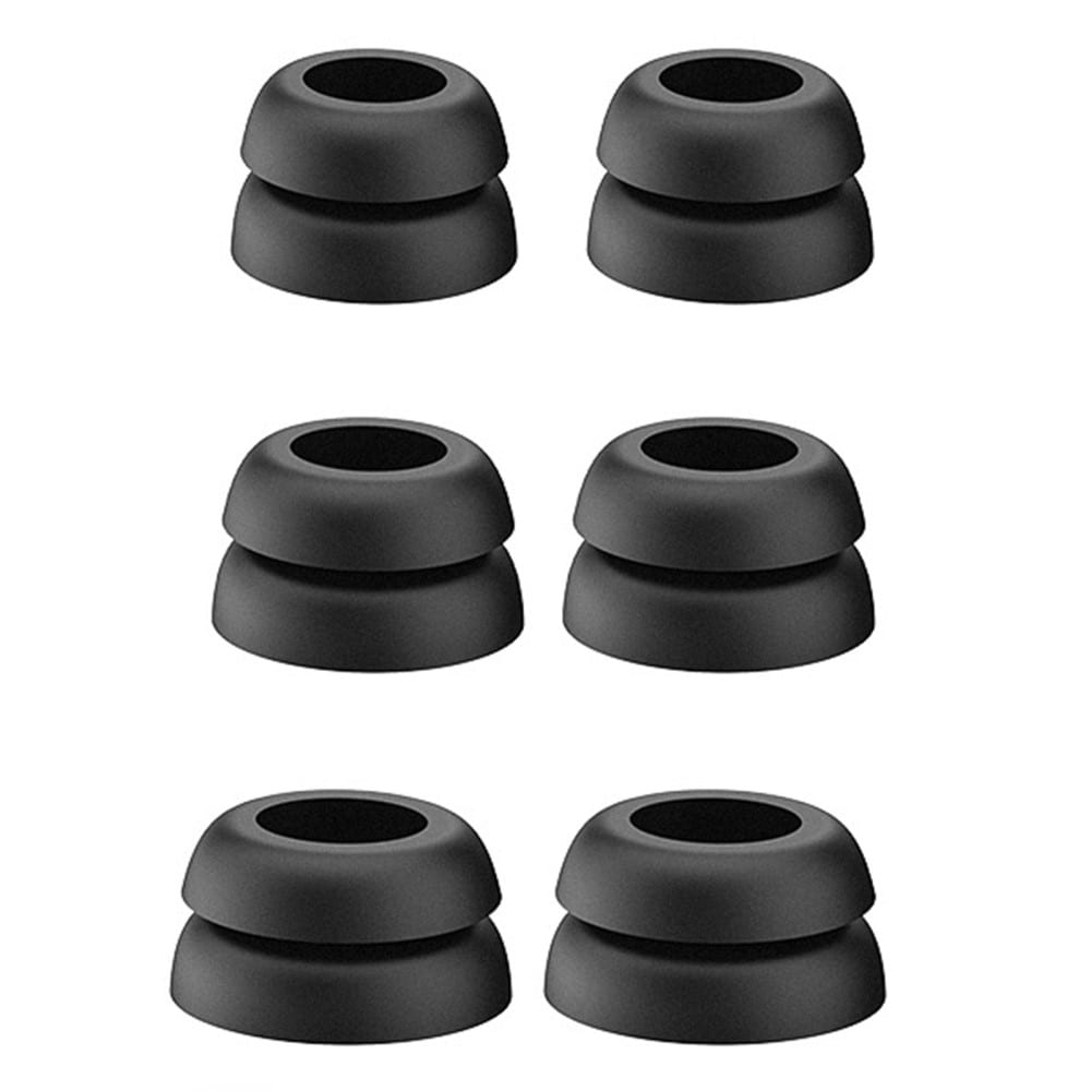   3-pak silikone Ear Tips, Sort
