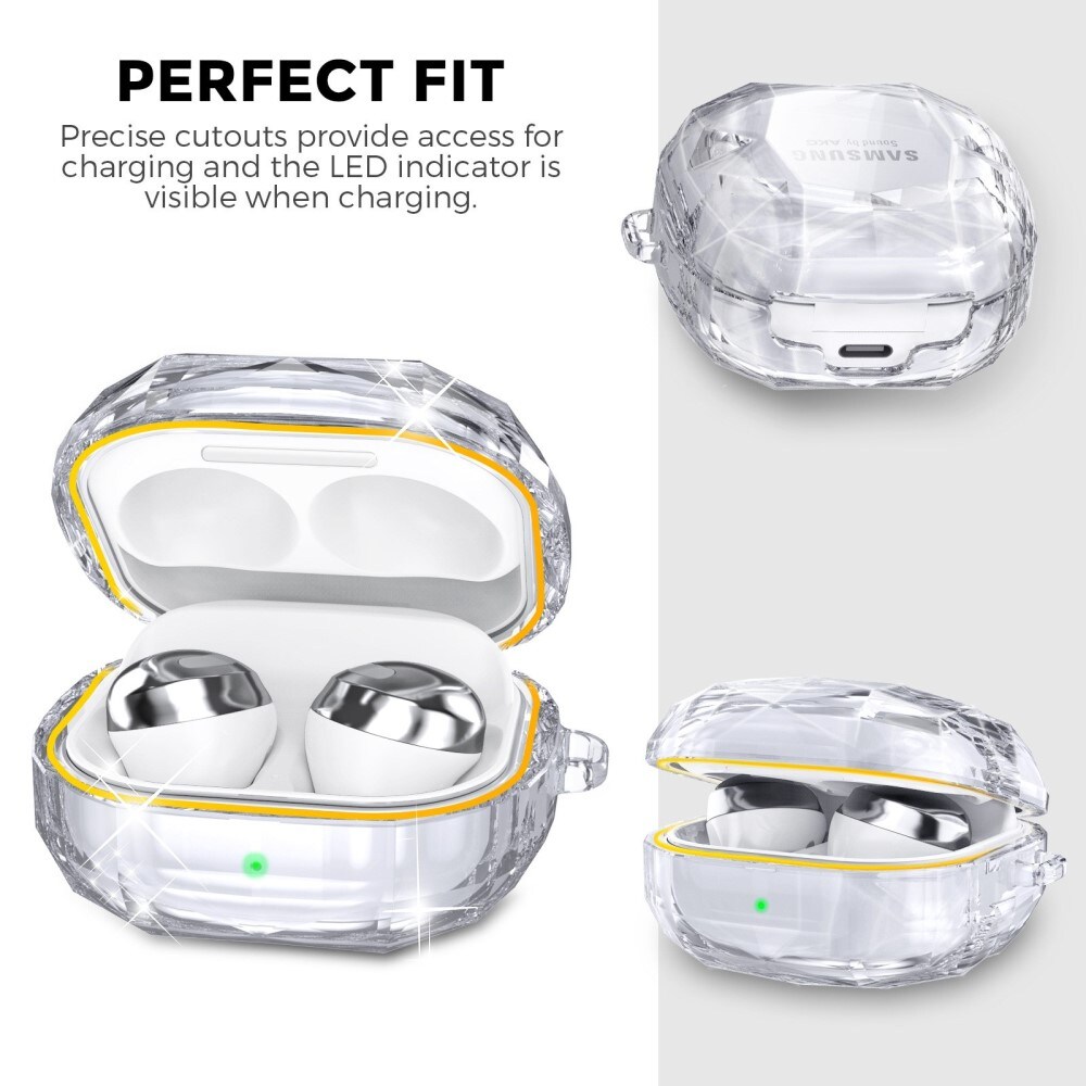 Samsung Galaxy Buds FE Cover diamant, Gennemsigtig