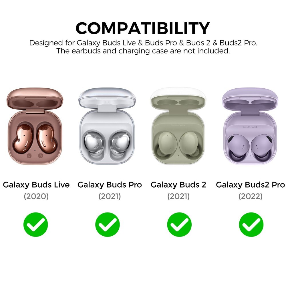 Samsung Galaxy Buds FE Cover diamant, Gennemsigtig