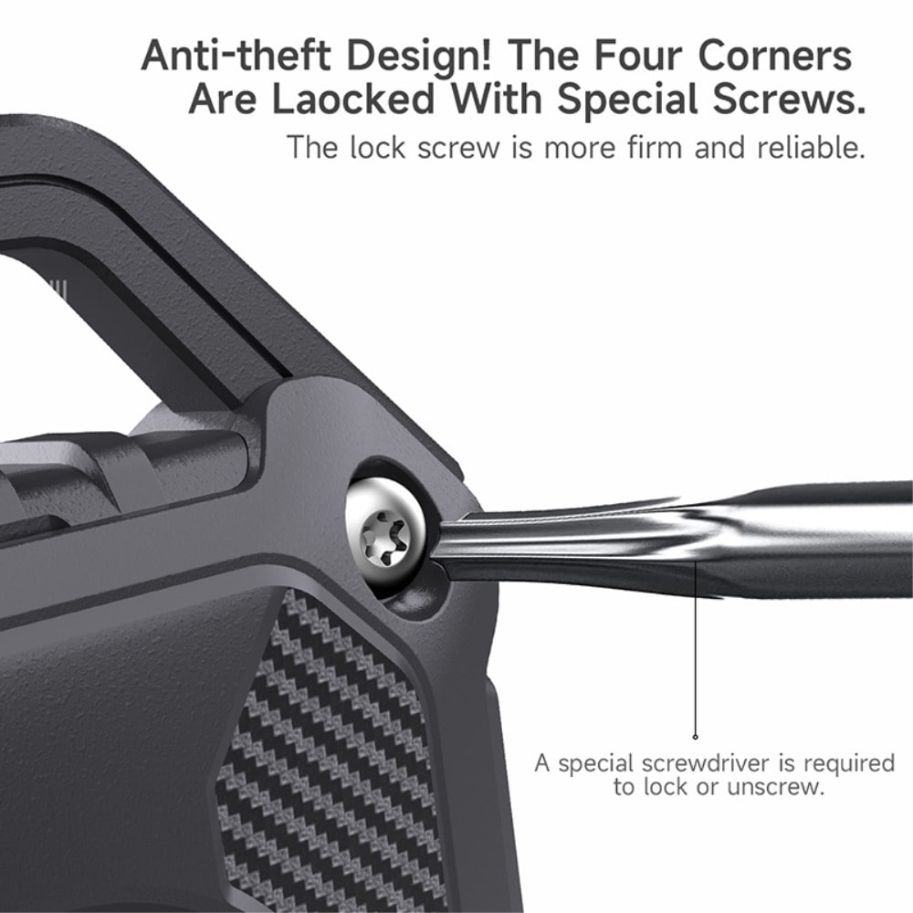 Apple AirTag vandtæt robust cover, Sort
