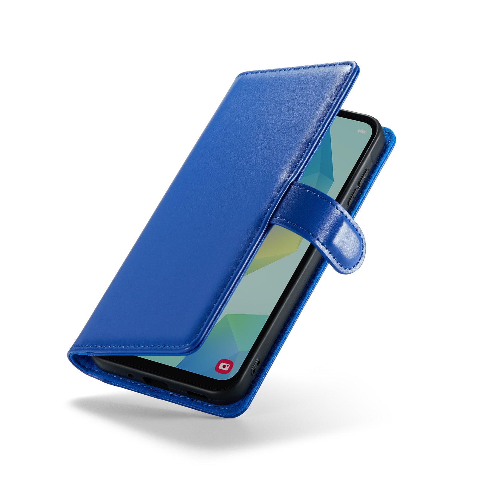 Samsung Galaxy A16 Pungetui i ægte læder, Blå