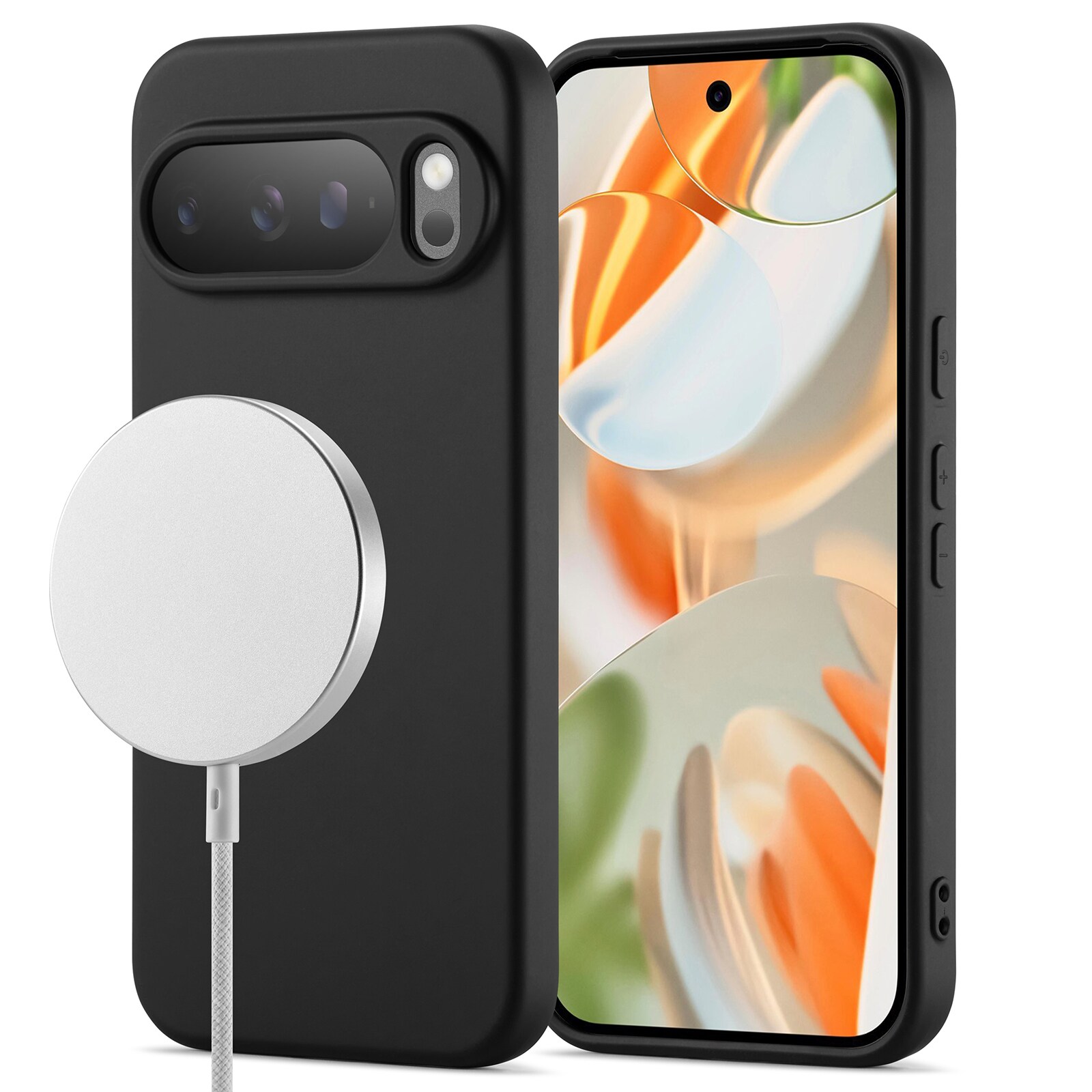 Google Pixel 10 MagSafe mobilcover i TPU, Sort