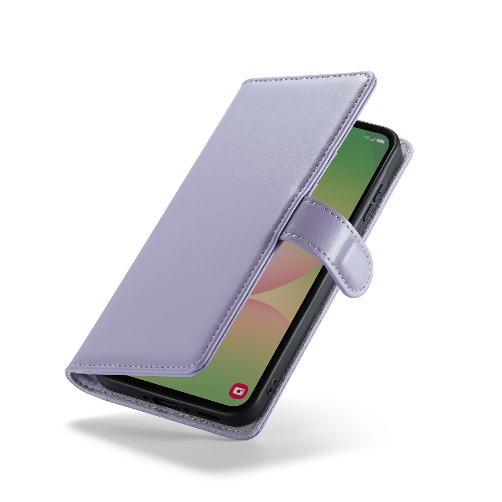 Samsung Galaxy A56 Pungetui i ægte læder, Lilla