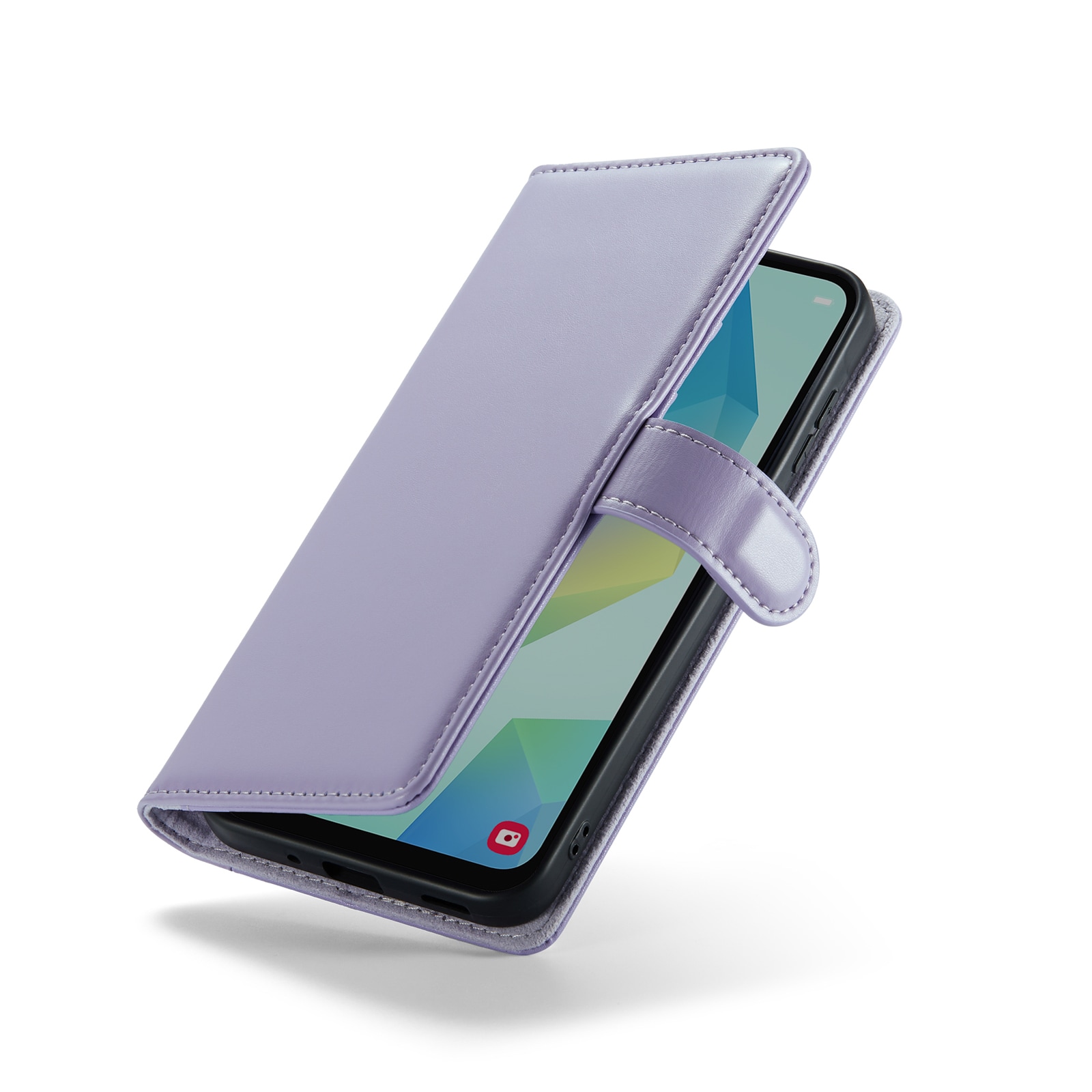 Samsung Galaxy A16 Pungetui i ægte læder, Lilla