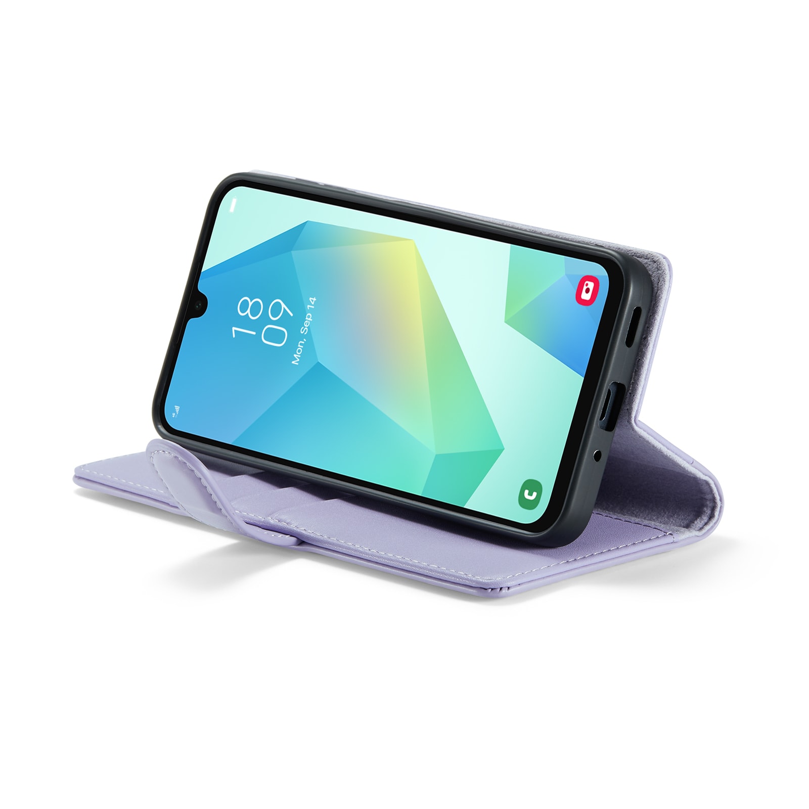 Samsung Galaxy A16 Pungetui i ægte læder, Lilla
